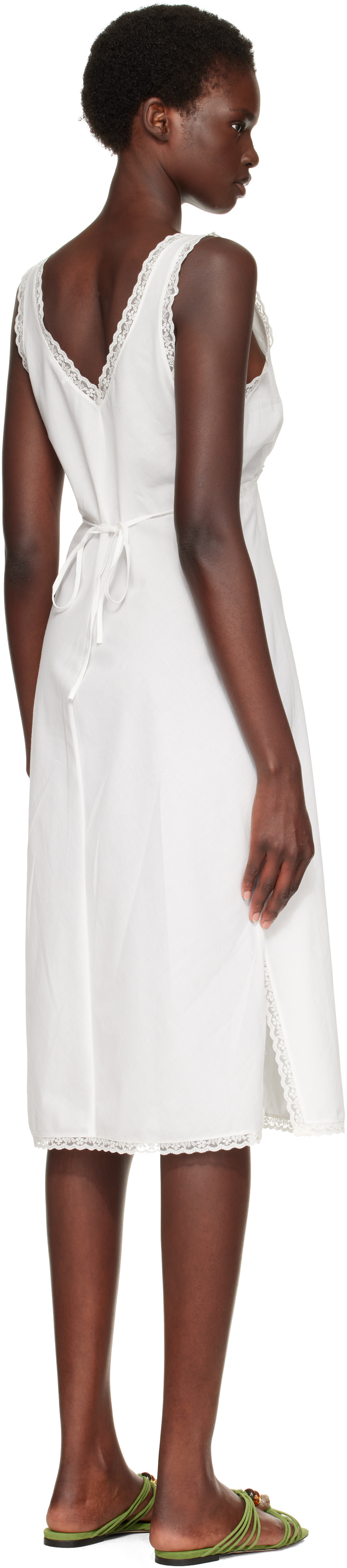 Cou Cou - Robe midi à enfiler Iris blanche