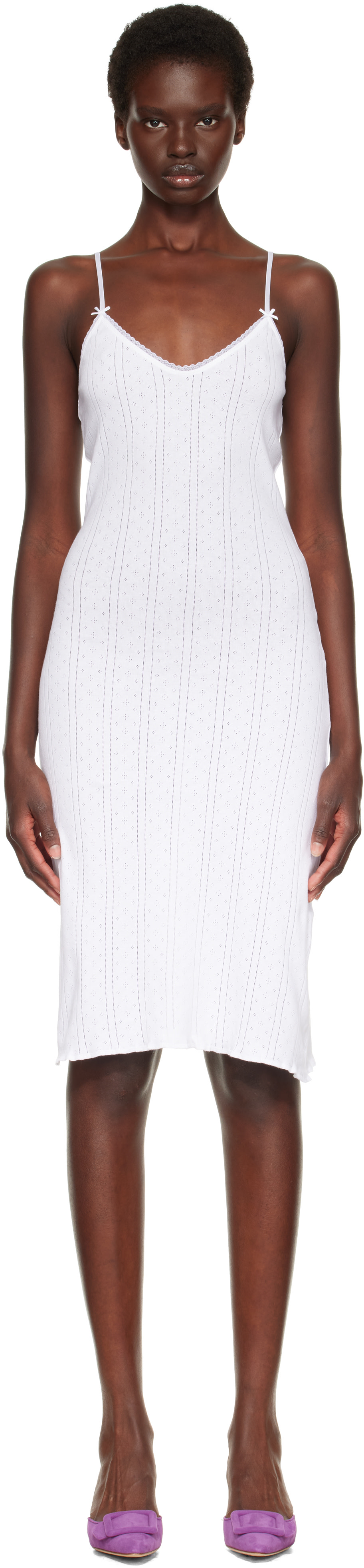Cou Cou - Robe midi à enfiler blanche