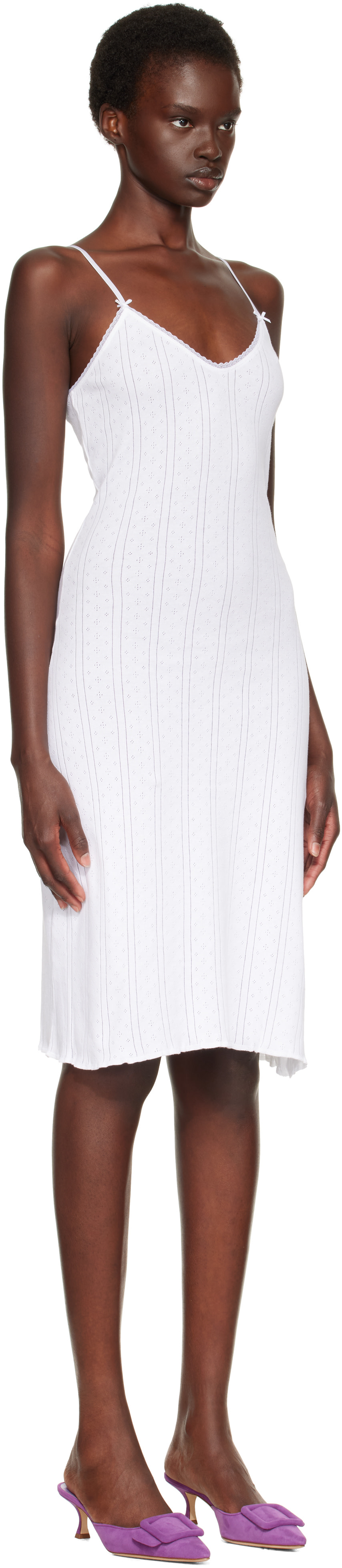 Cou Cou - Robe midi à enfiler blanche