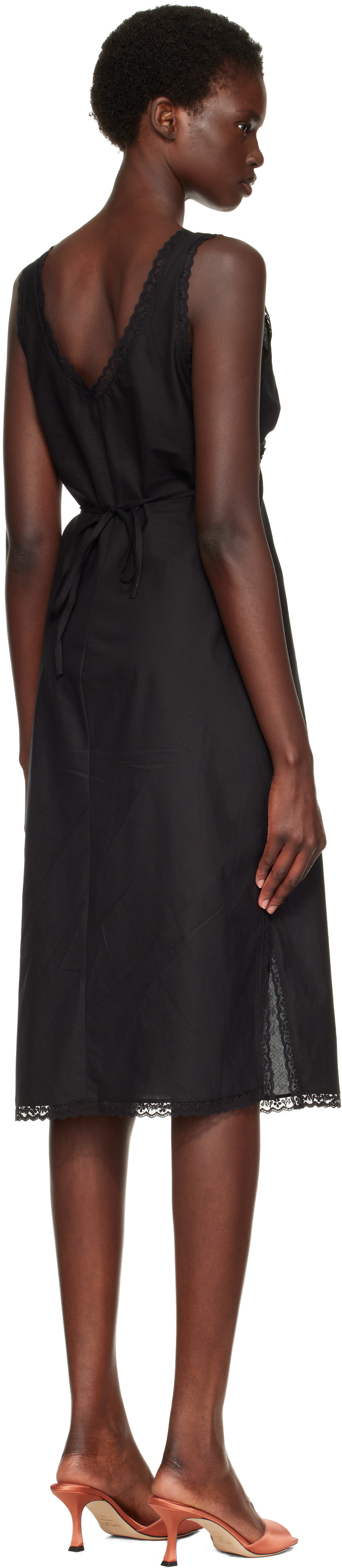 Cou Cou - Robe midi à enfiler Iris noire