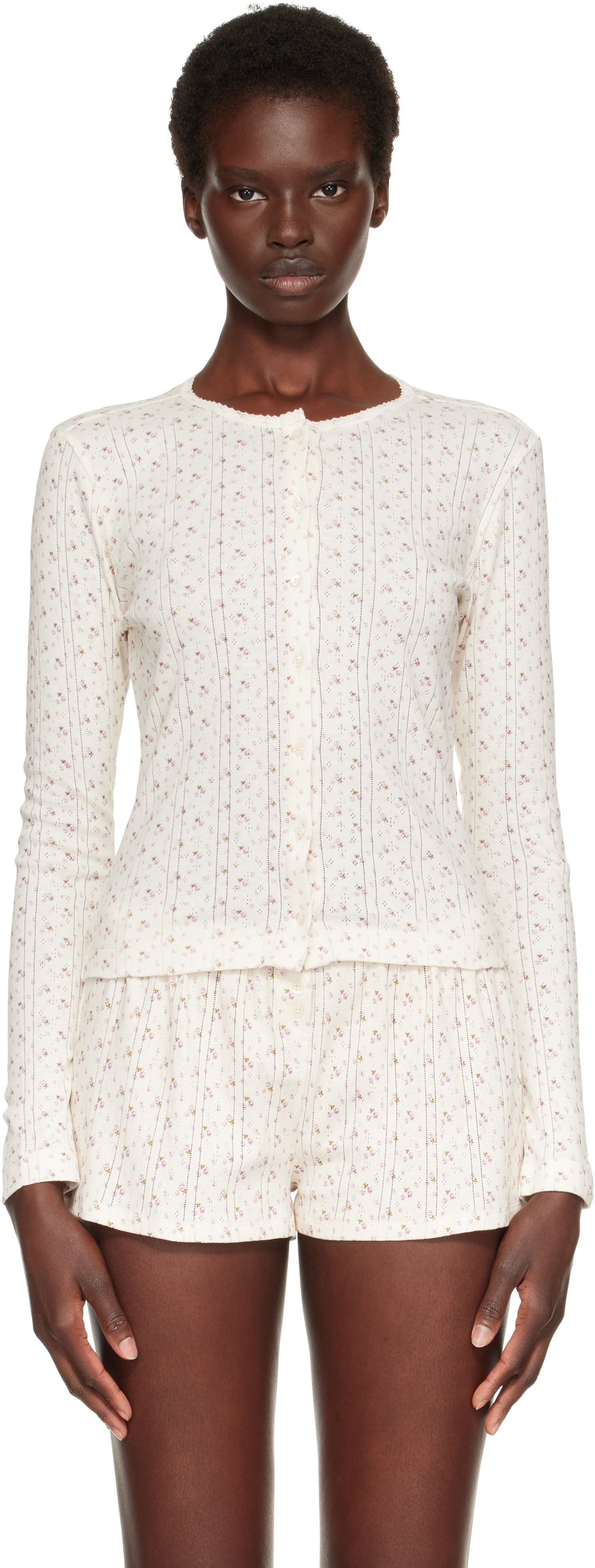 Cou Cou - Cardigan blanc cassé