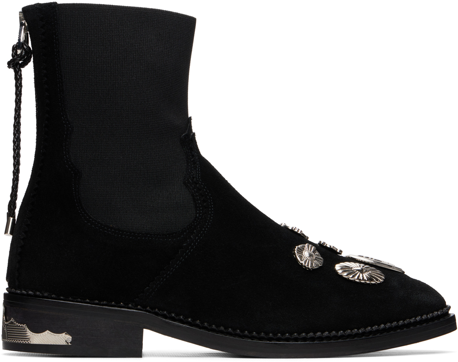 Toga Pulla - Bottes noires en suède