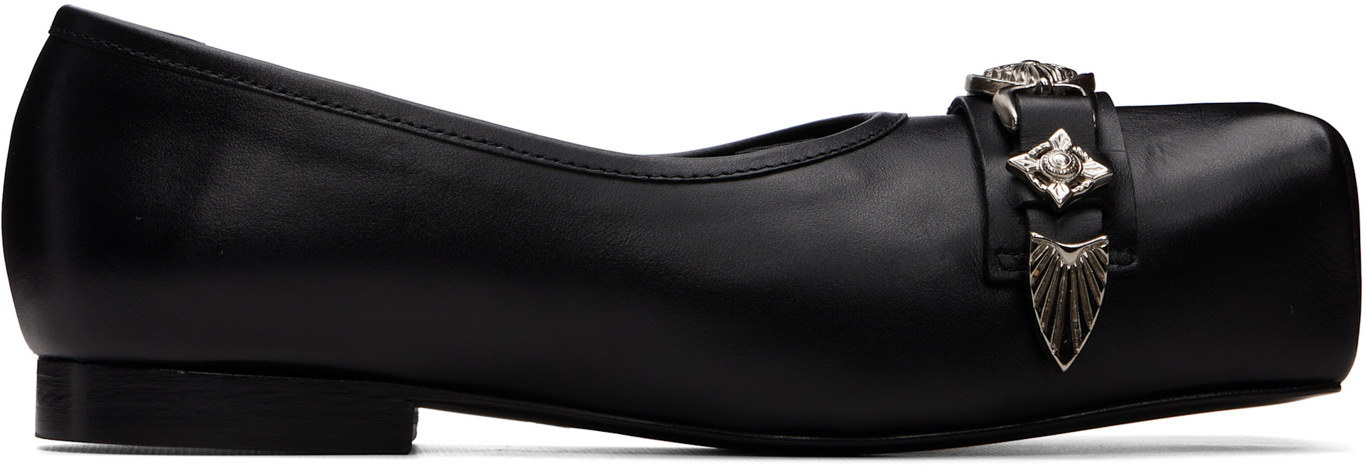 Toga Pulla - Ballerines noires en cuir