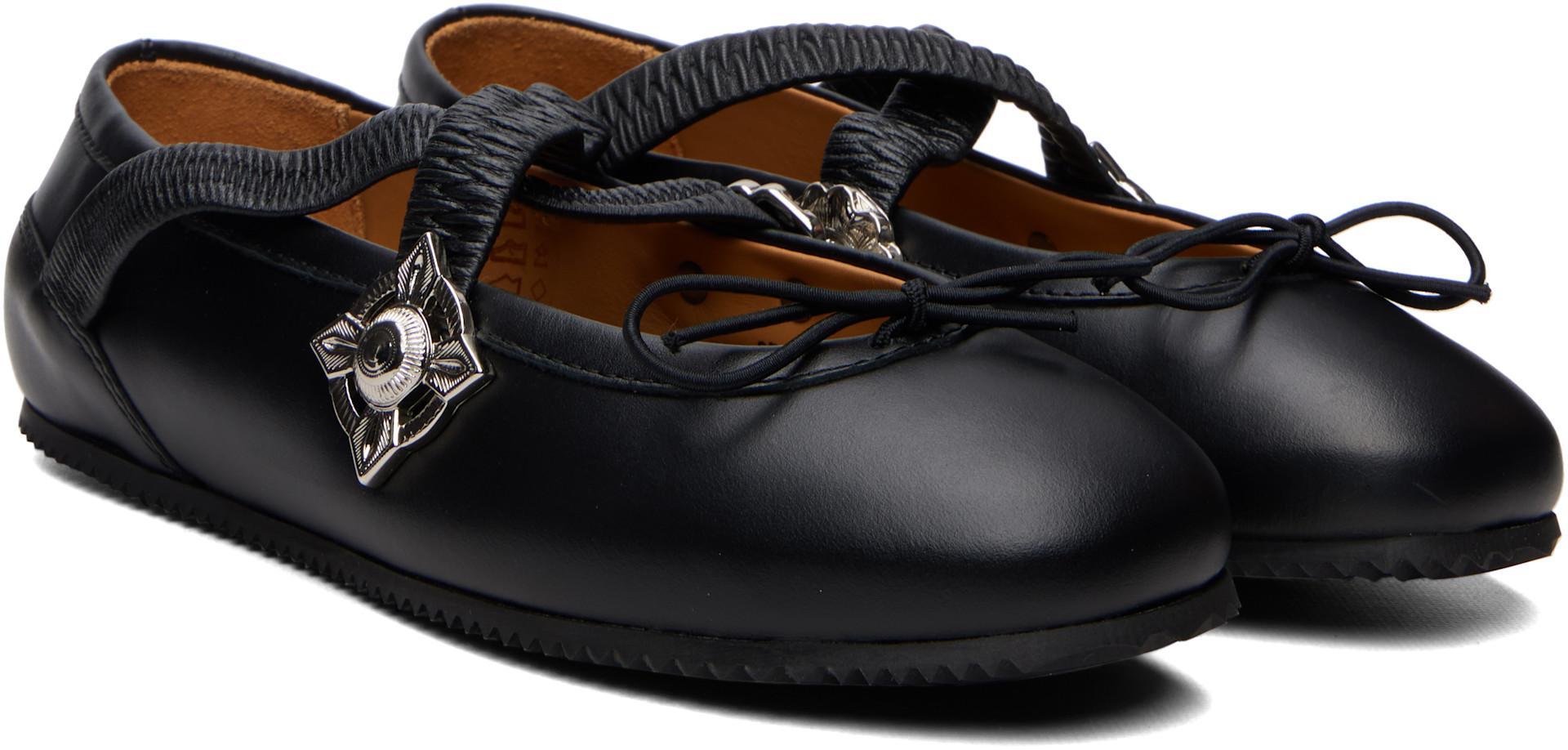 Toga Pulla - Ballerines noires en cuir