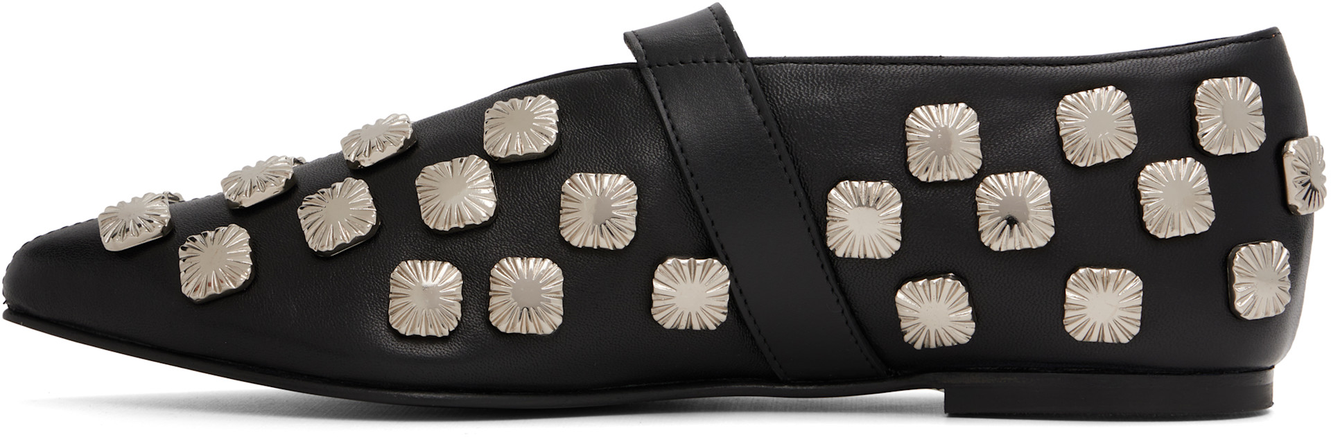 Toga Pulla - Ballerines noires en cuir souple