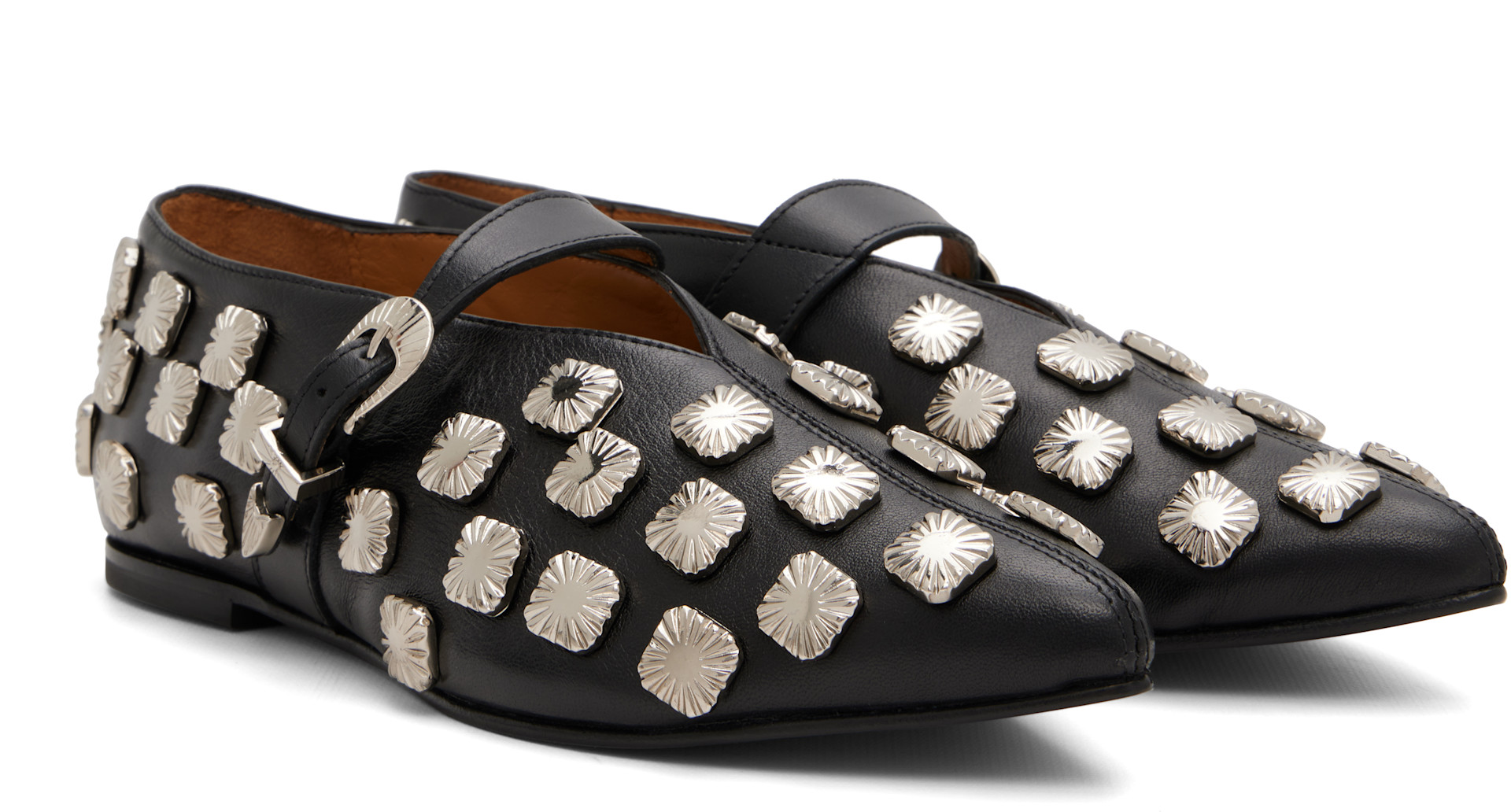 Toga Pulla - Ballerines noires en cuir souple