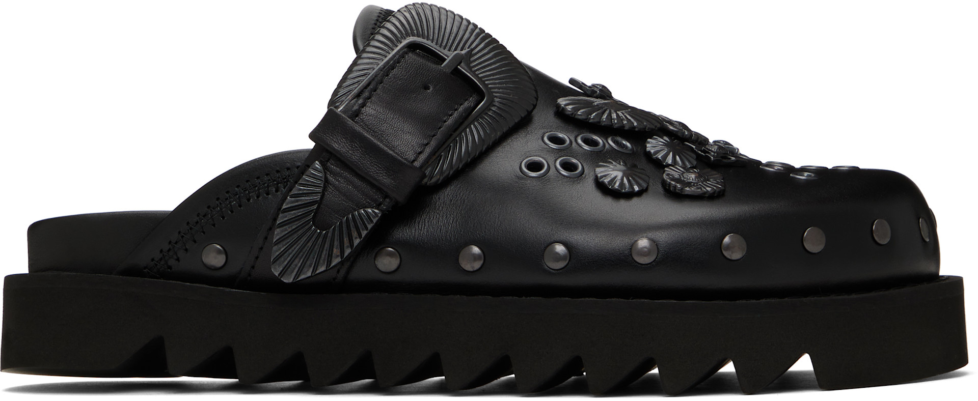 Toga Pulla - Flâneurs AJ1058 noirs exclusifs à SSENSE