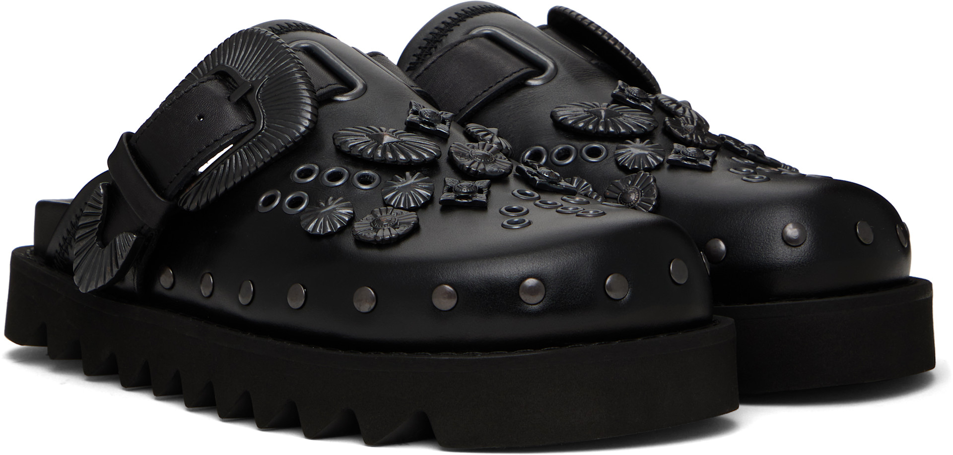 Toga Pulla: SSENSE Exclusive Black AJ1058 Loafers | SSENSE