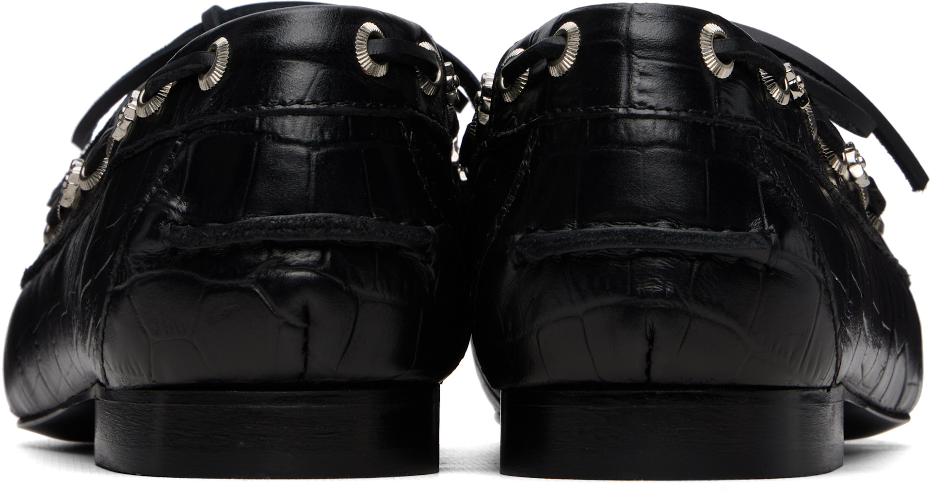 Toga Pulla: Black AJ1511 Loafers | SSENSE