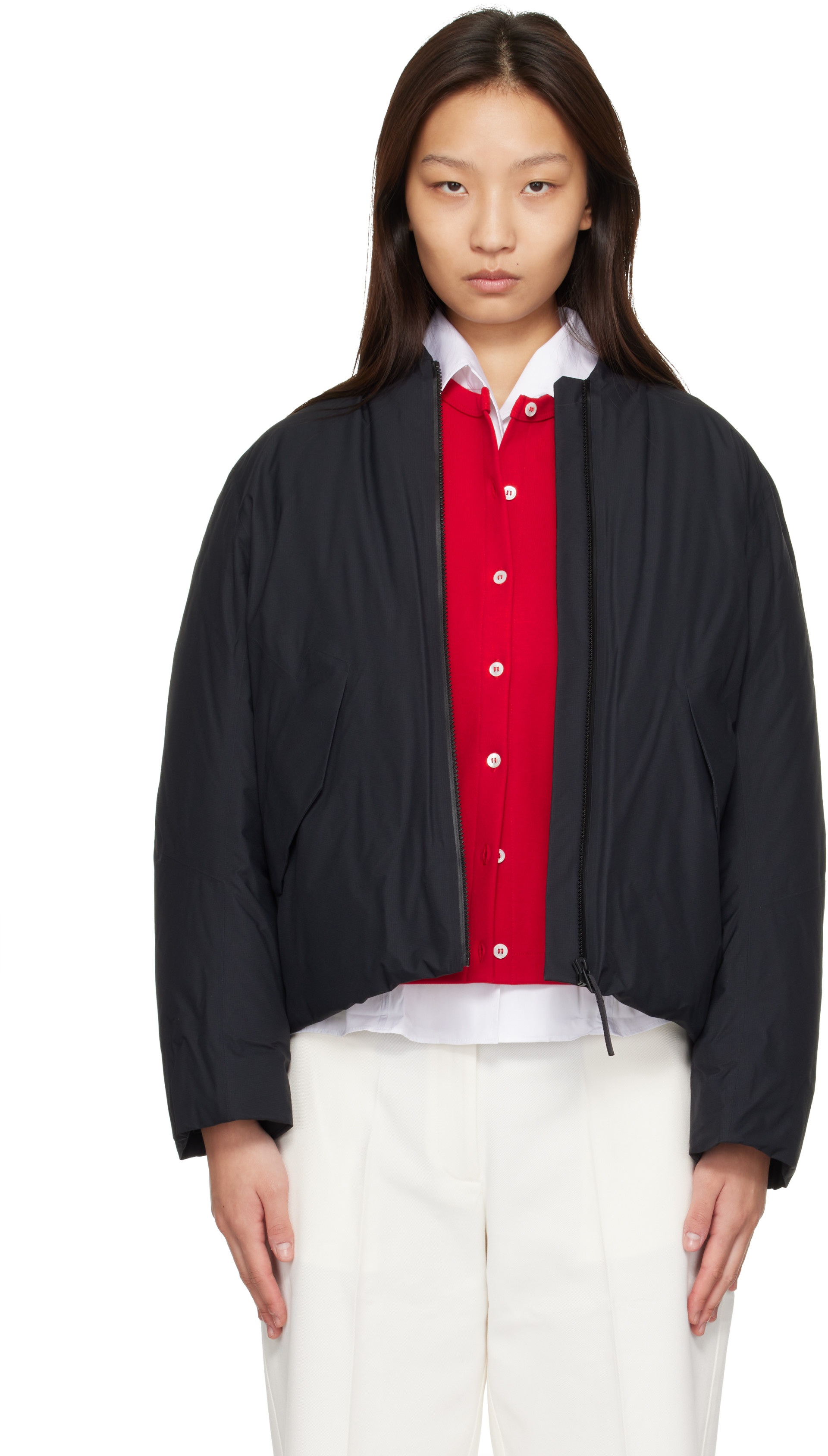 Veilance - Black Decca Down Bomber Jacket