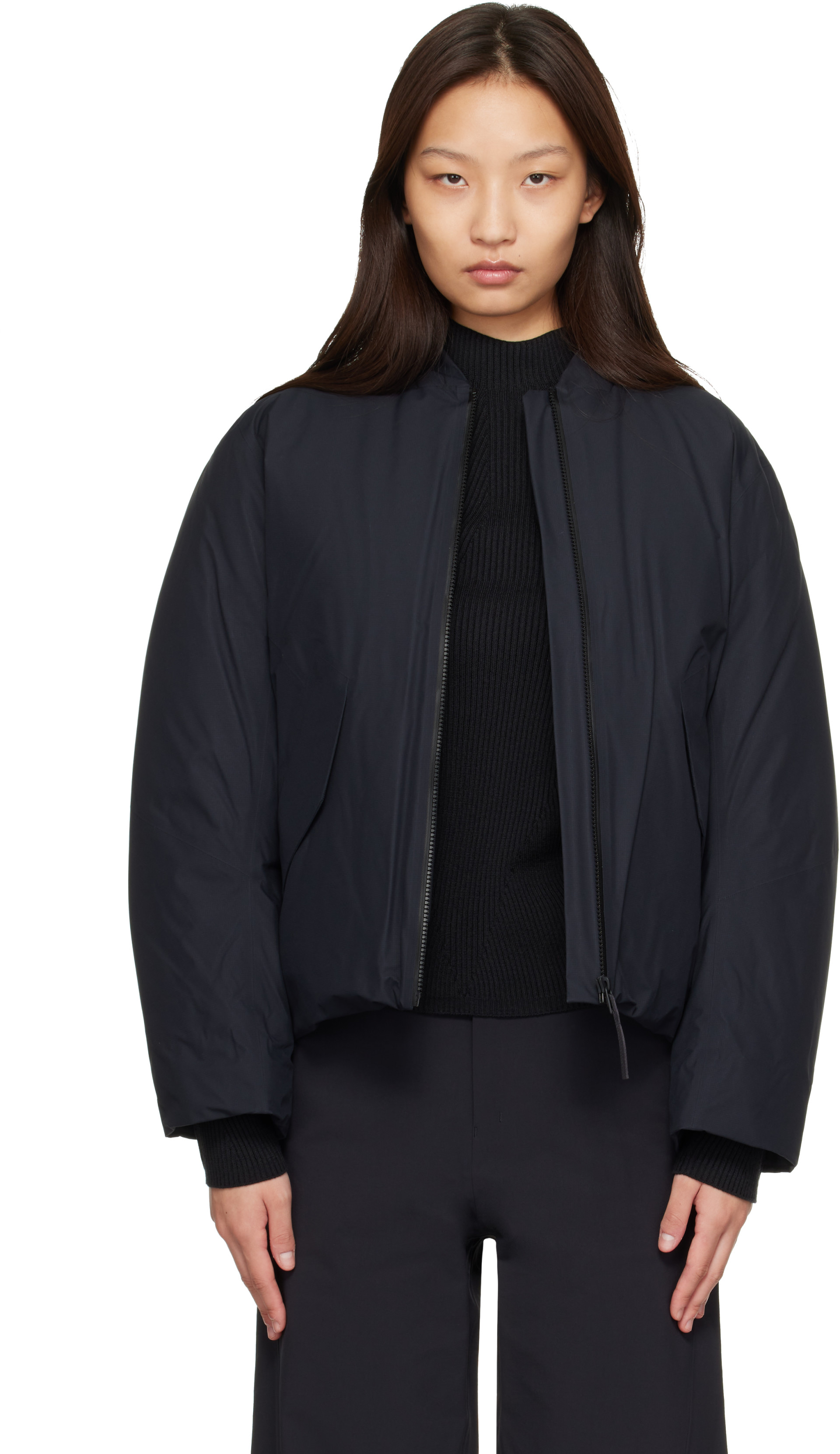 Veilance - Black Decca Down Bomber Jacket