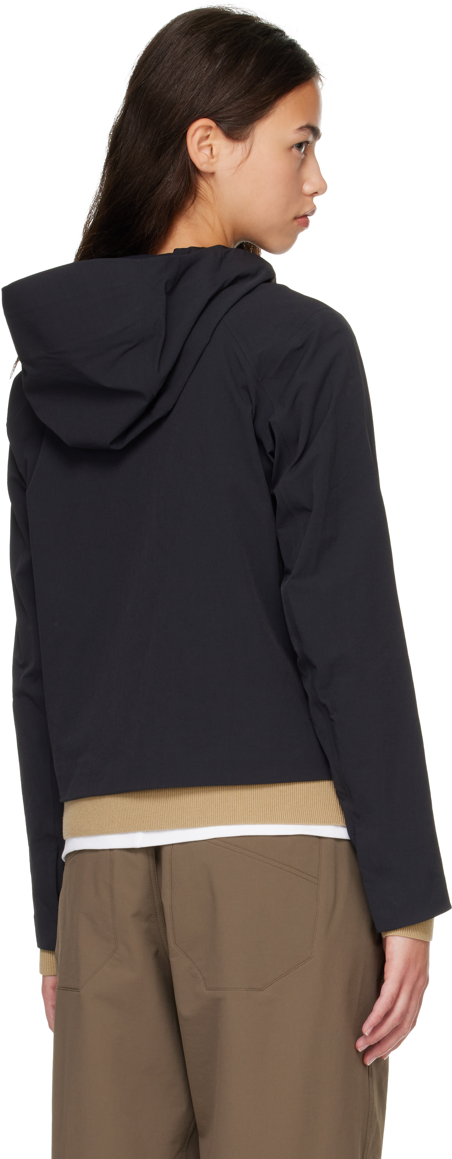 Veilance - Blouson Focal noir à capuche