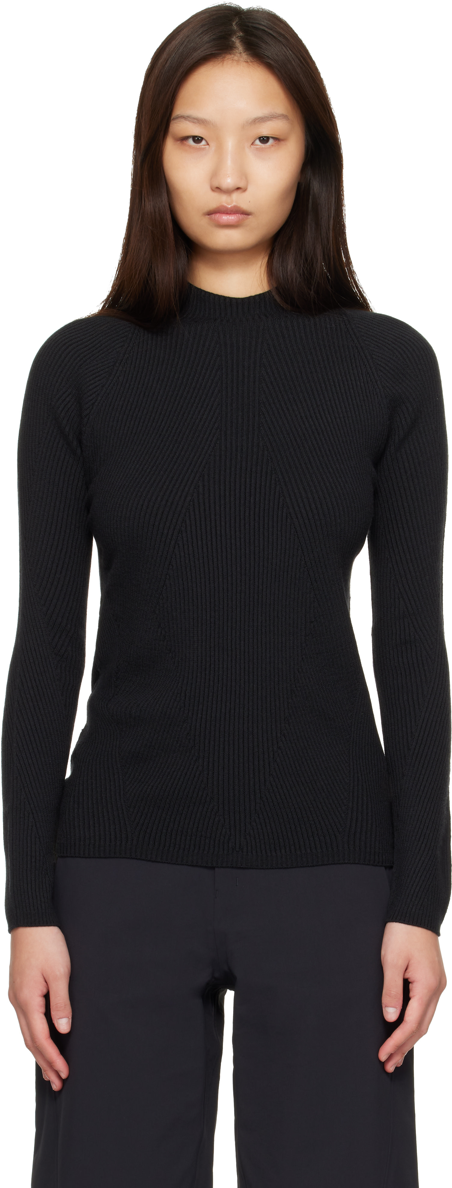 Veilance - Black Conic Wool Midlayer Sweater