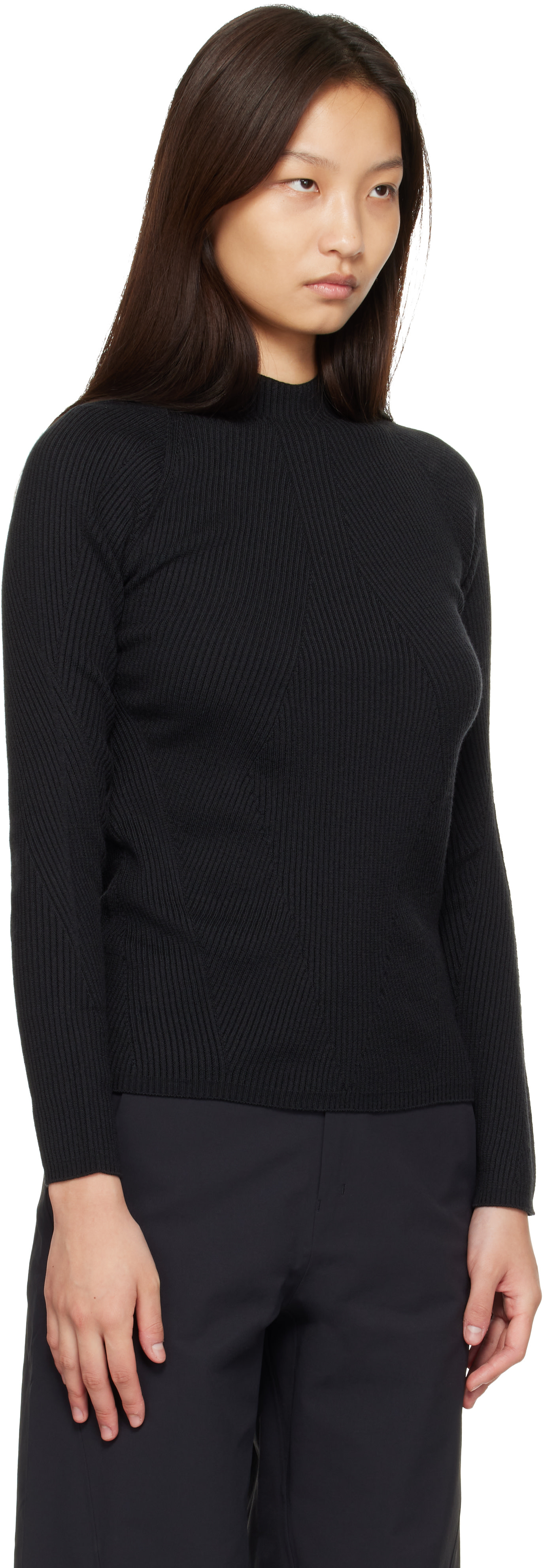 Veilance - Black Conic Wool Midlayer Sweater