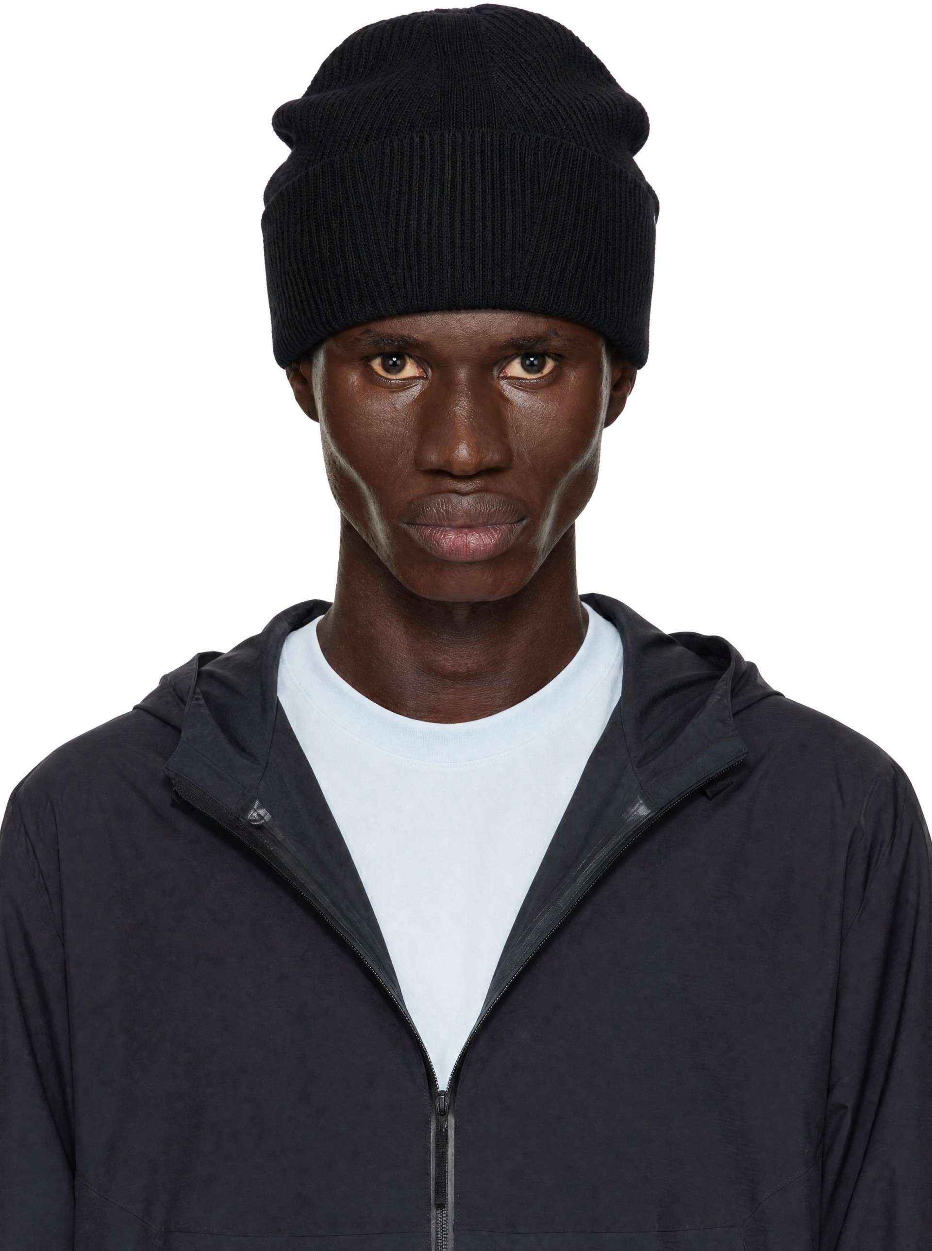 Veilance - Black Conic Wool Toque Beanie