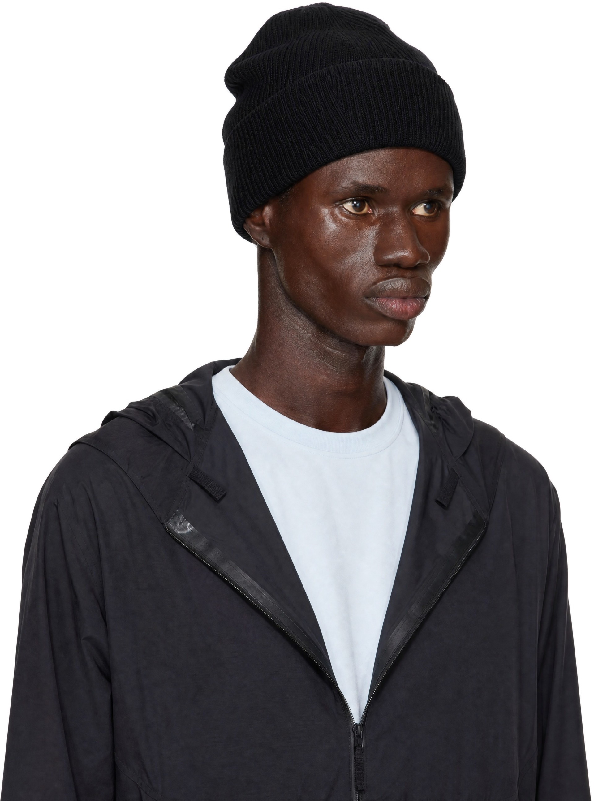 Veilance - Black Conic Wool Toque Beanie