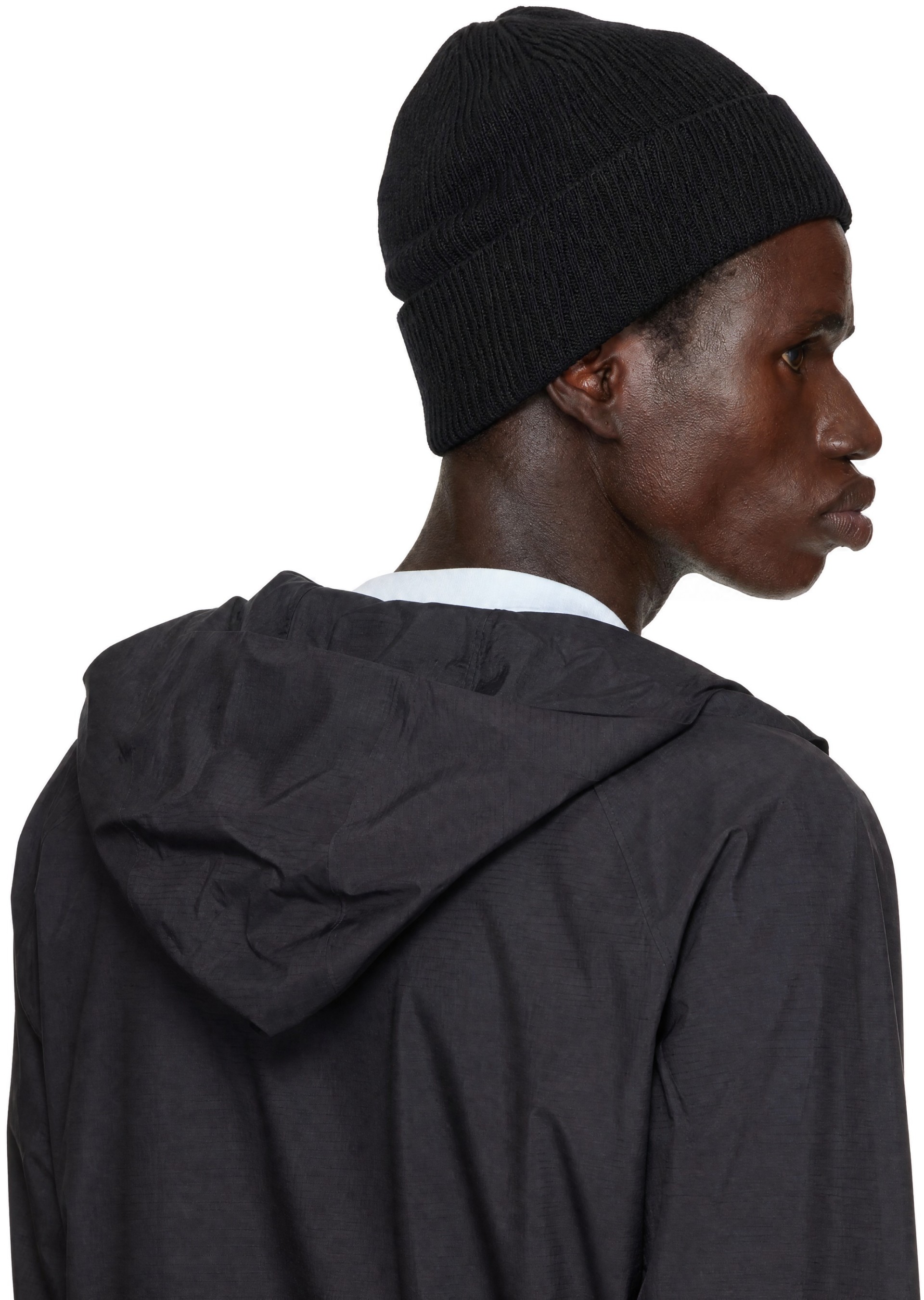 Veilance - Black Conic Wool Toque Beanie