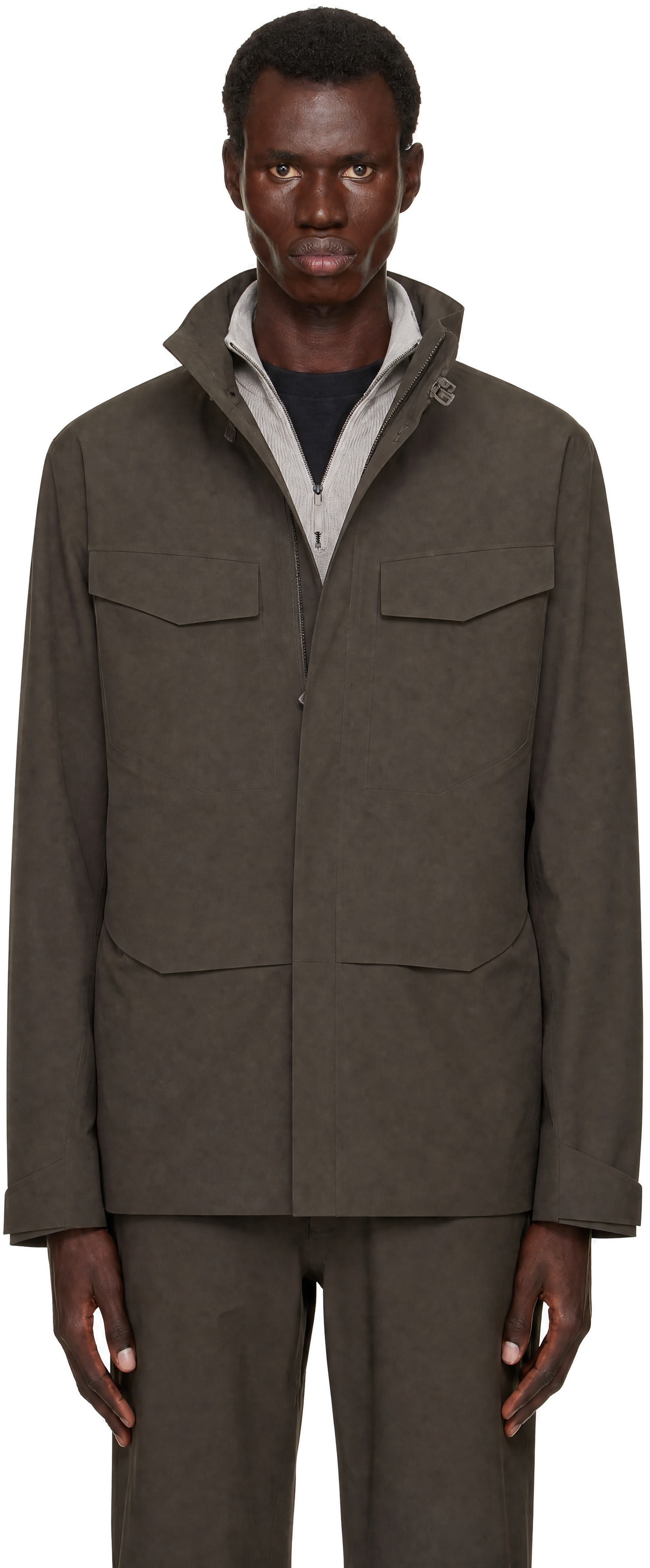 Veilance - Blouson militaire brun