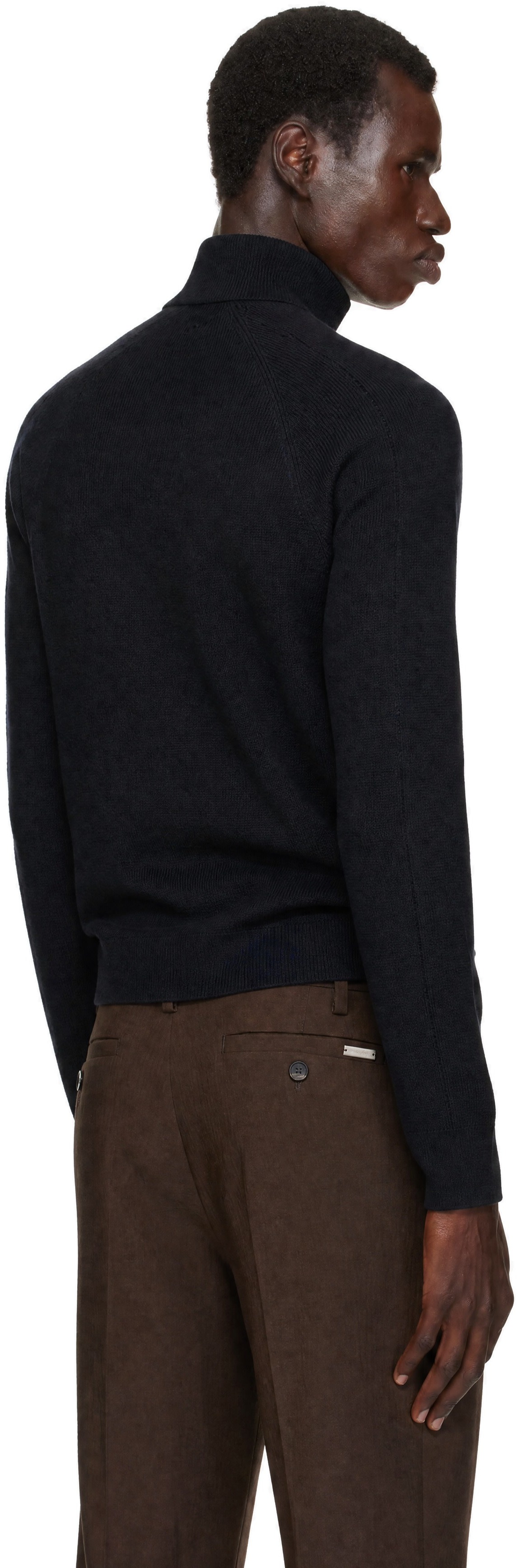 Veilance - Black Conic Wool Half Zip Sweater