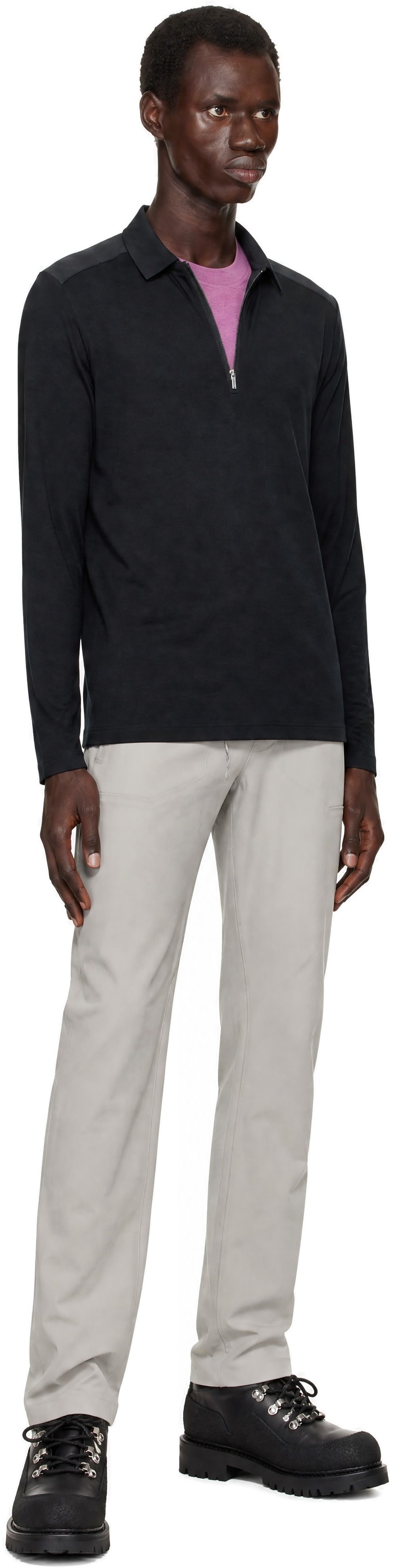 Veilance - Black Frame LS Polo