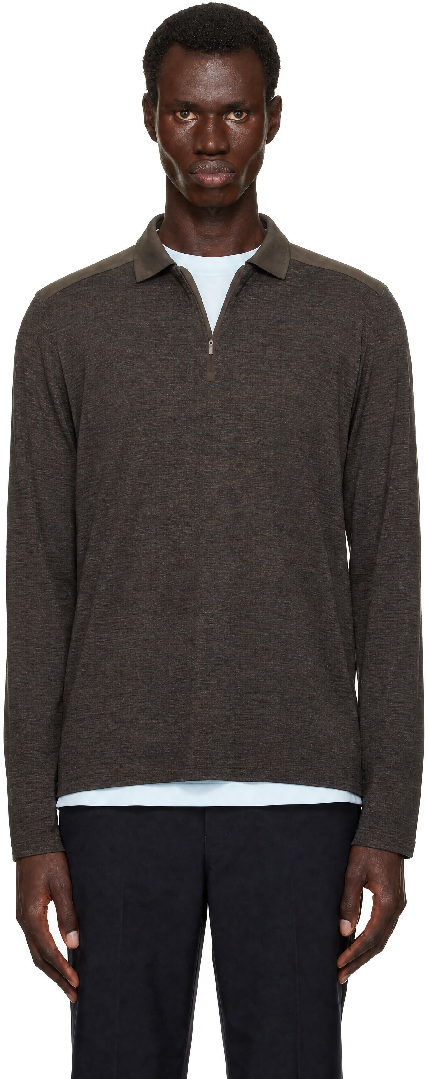 Veilance - Brown Frame LS Polo