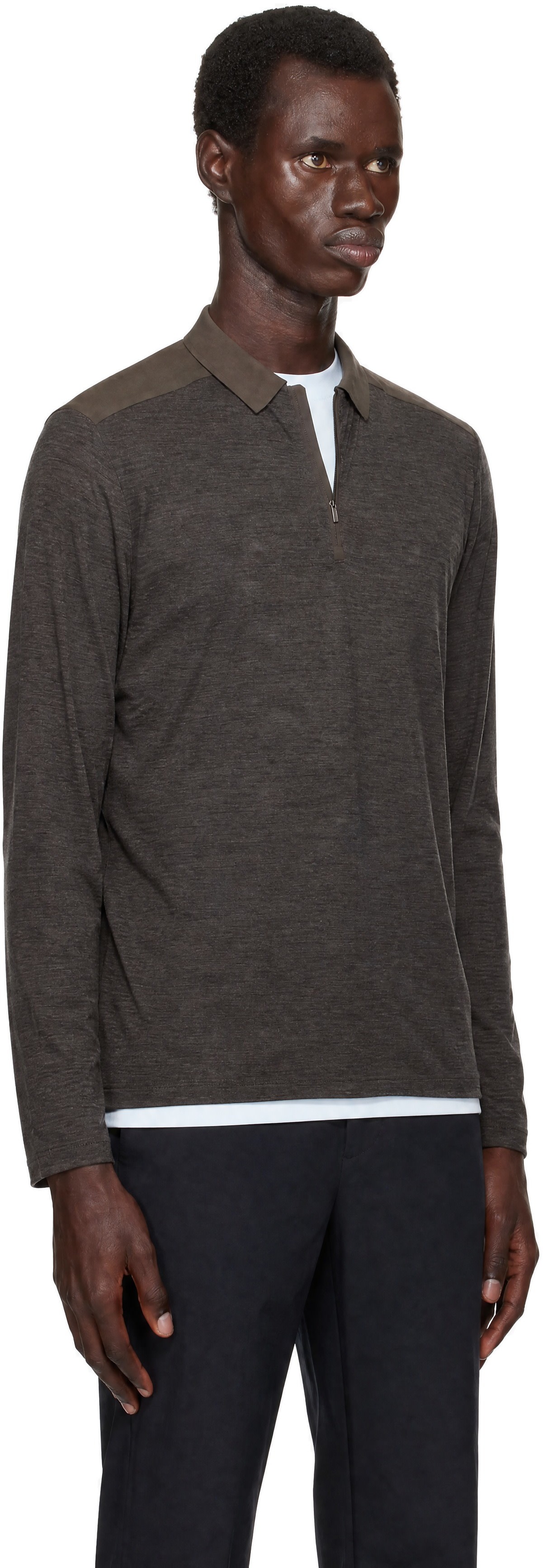 Veilance - Brown Frame LS Polo