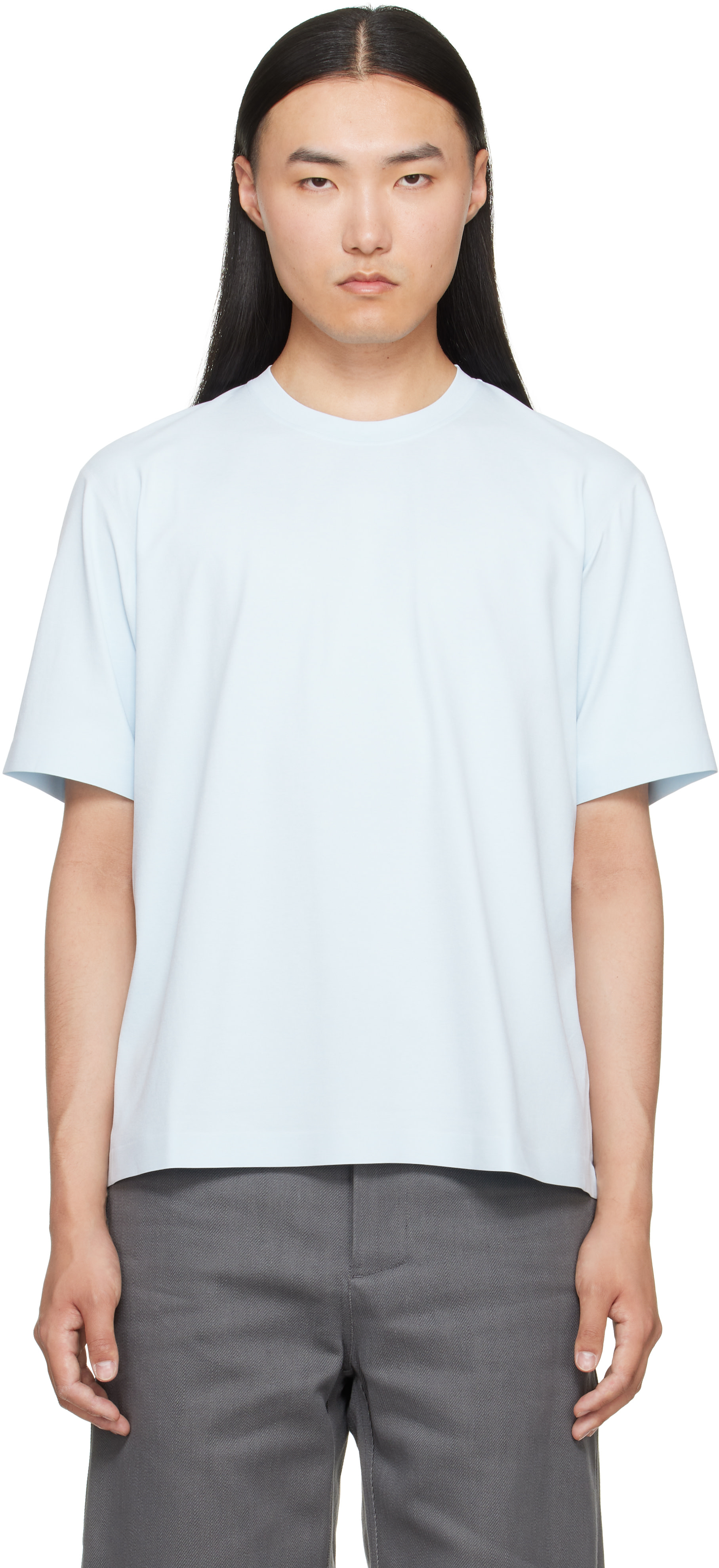 Veilance: Blue Metron S/S T-shirt | SSENSE