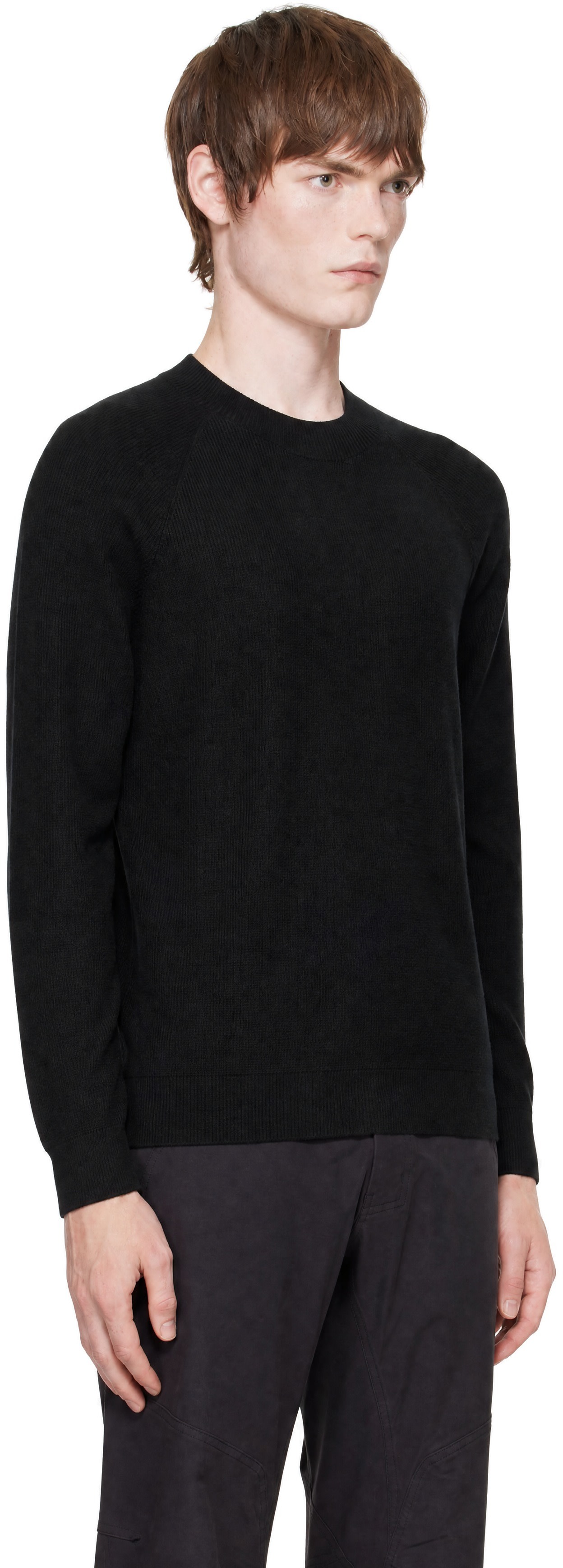 Veilance - Pull de couche intermédiaire Conic noir en laine