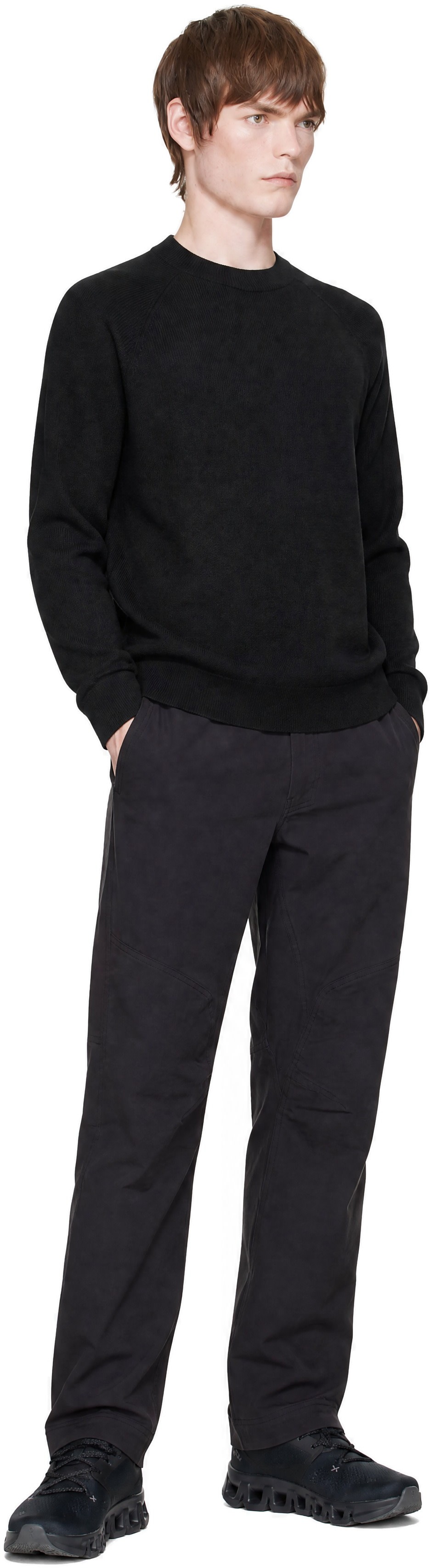 Veilance - Pull de couche intermédiaire Conic noir en laine