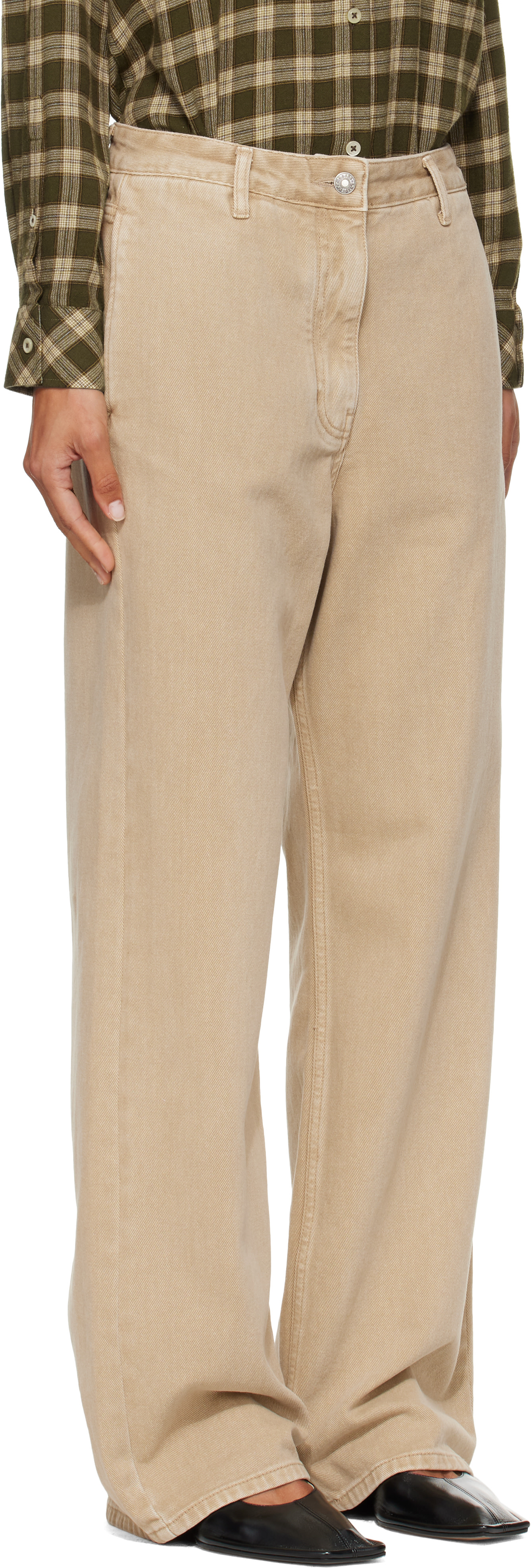 LE17SEPTEMBRE - Jean droit beige