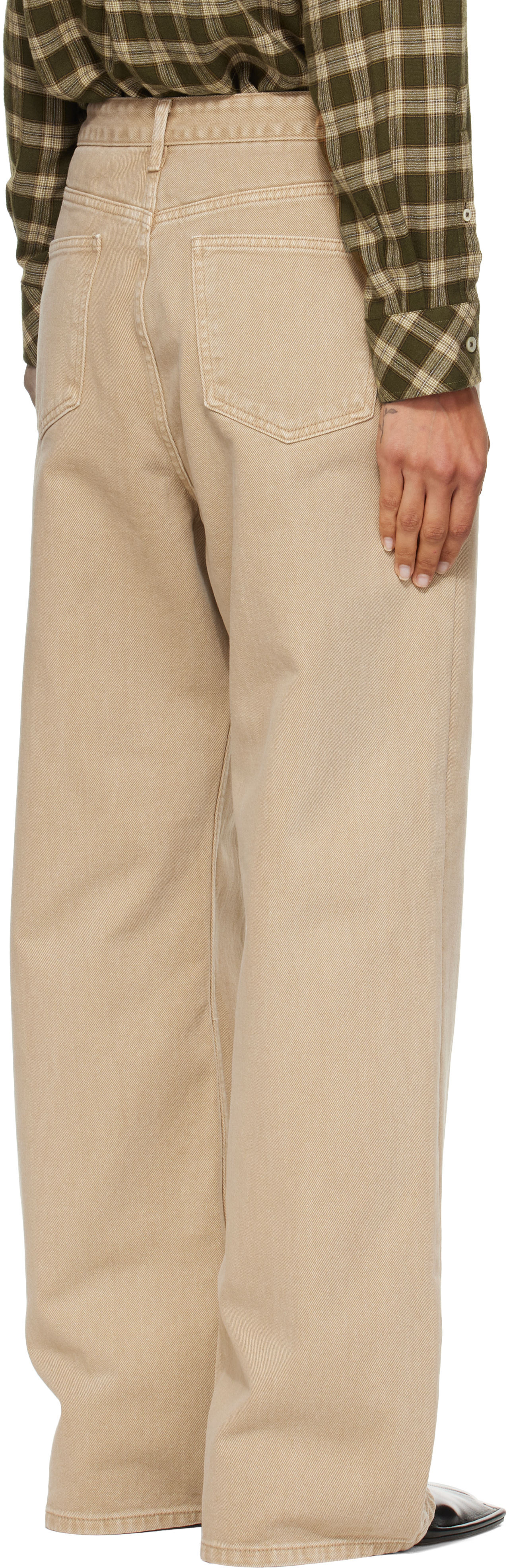 LE17SEPTEMBRE - Jean droit beige
