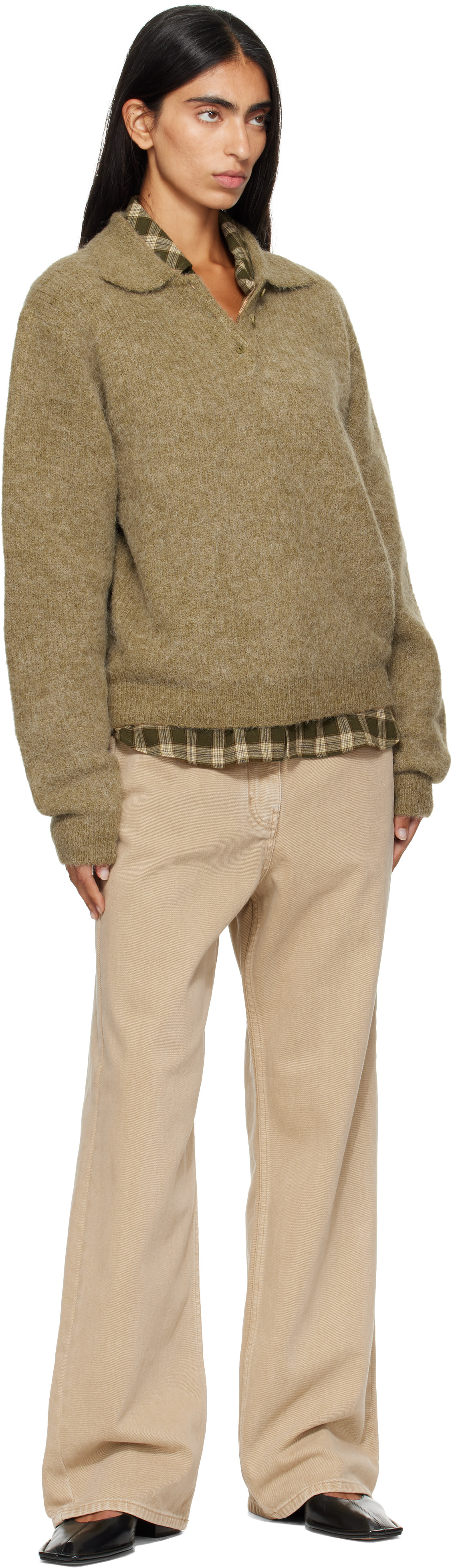 LE17SEPTEMBRE - Jean droit beige