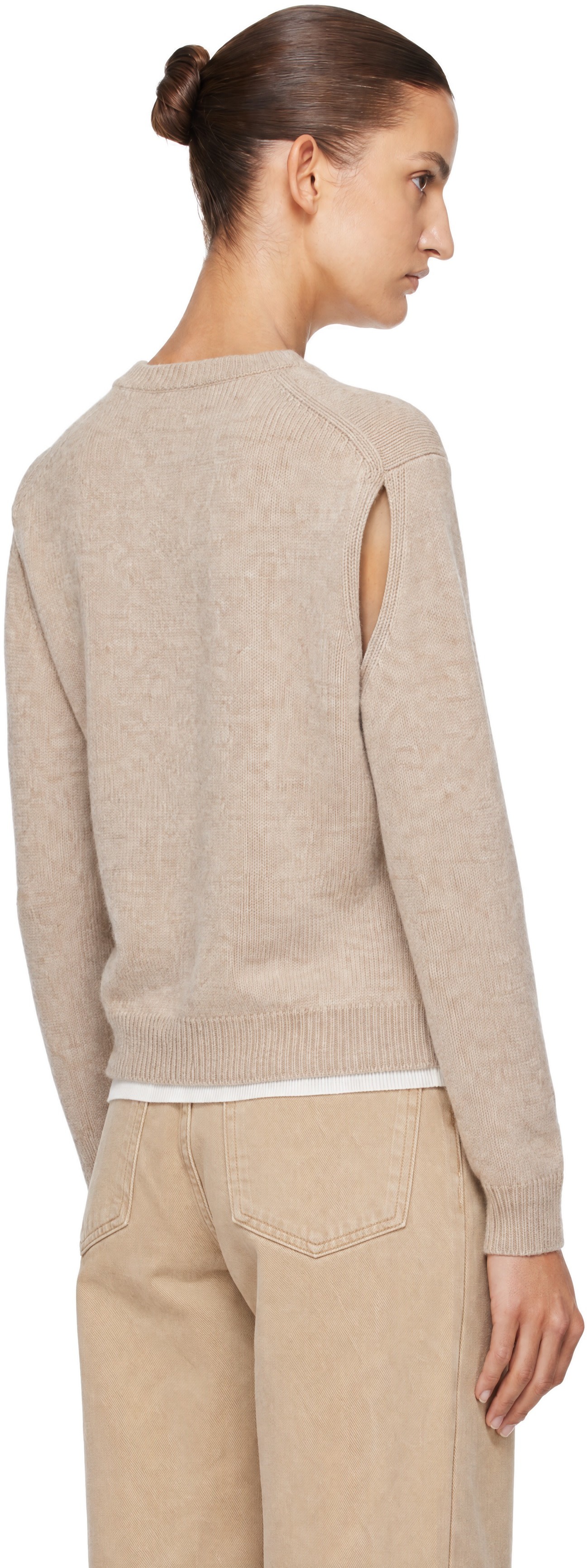 LE17SEPTEMBRE - Haut transformable Provence beige en tricot