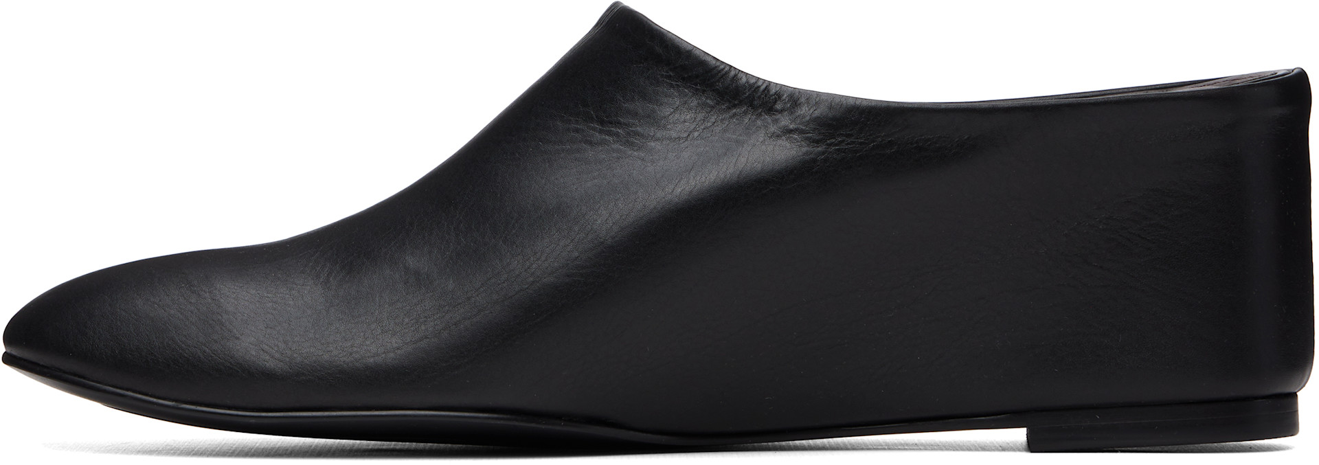 LE17SEPTEMBRE - Chaussures à talon compensé de style mule noires