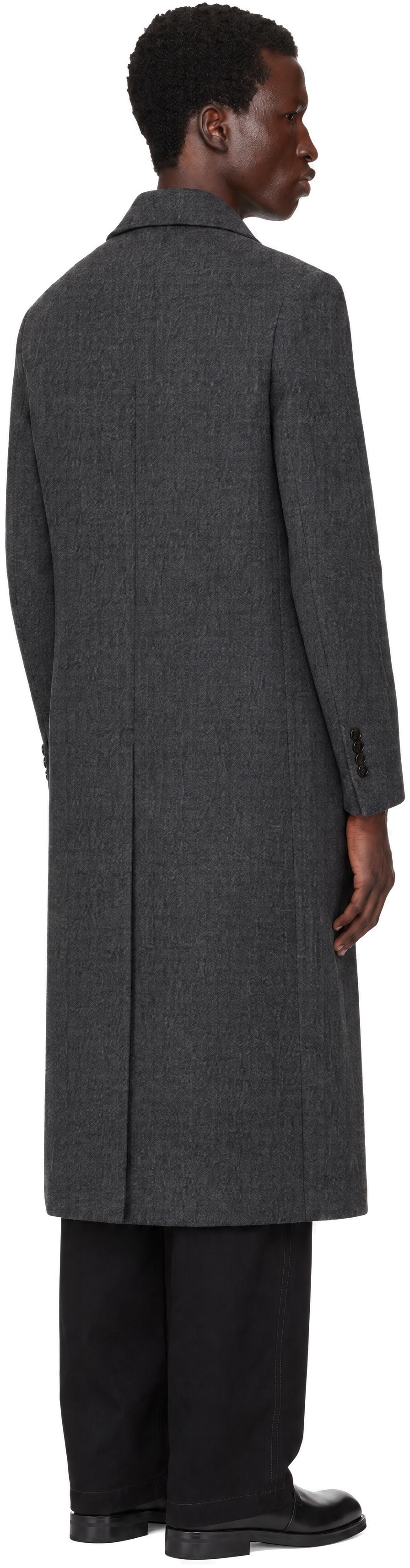 LE17SEPTEMBRE - Gray Tailored Wool Double Breasted Coat