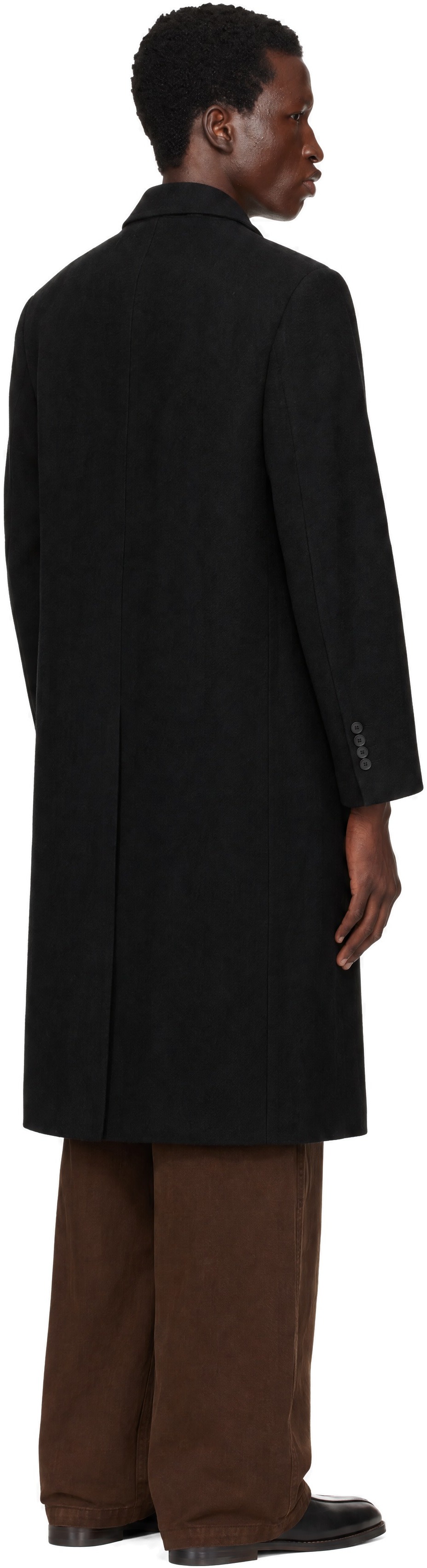 LE17SEPTEMBRE - Black Tailored Wool Double Breasted Coat