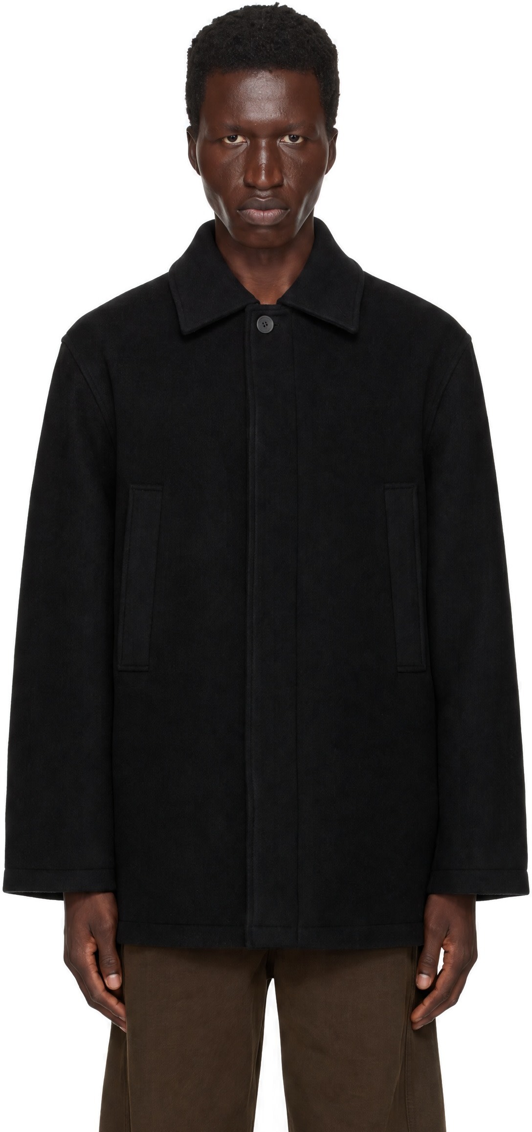 LE17SEPTEMBRE - Black Boxy Half Coat