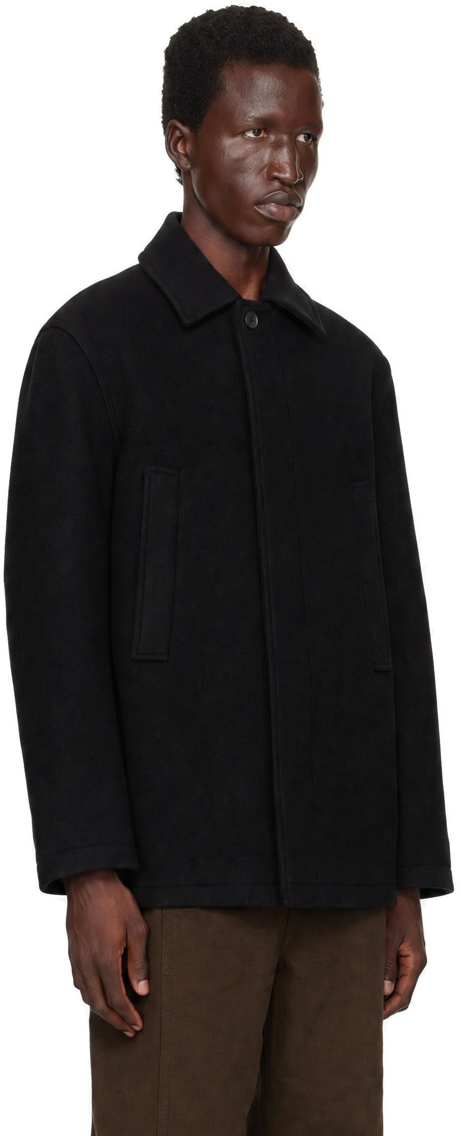 LE17SEPTEMBRE - Black Boxy Half Coat