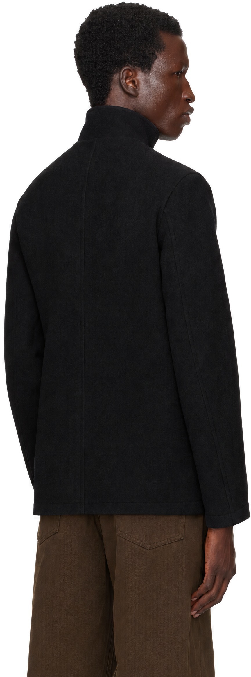 LE17SEPTEMBRE - Black Boxy Half Coat