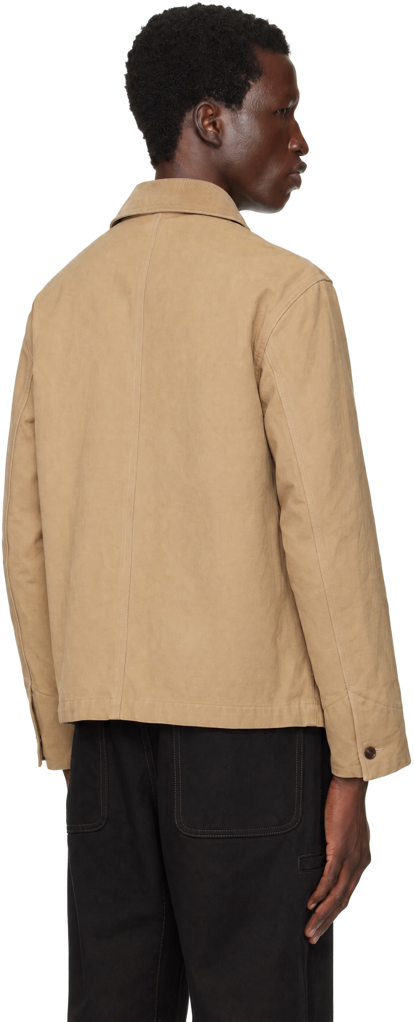 LE17SEPTEMBRE - Beige Padded Canvas Work Jacket