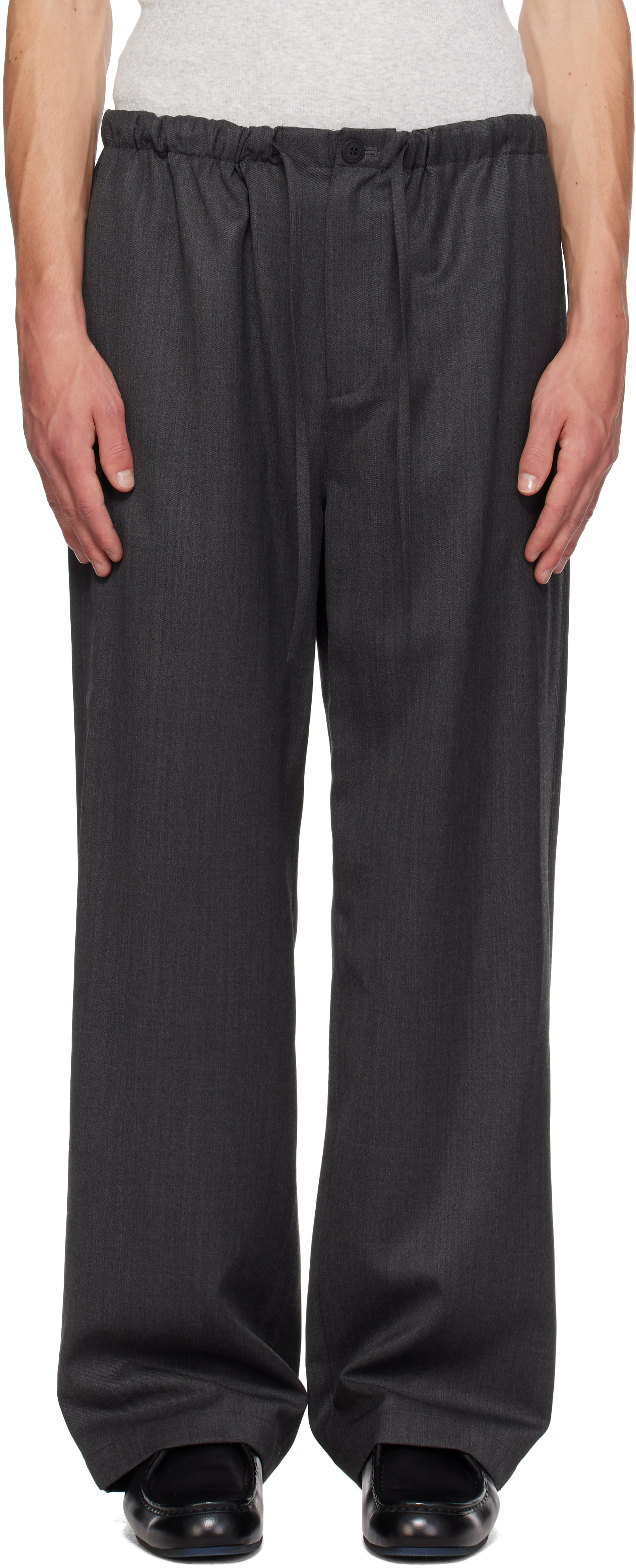 LE17SEPTEMBRE - Gray Elasticized Easy Trousers