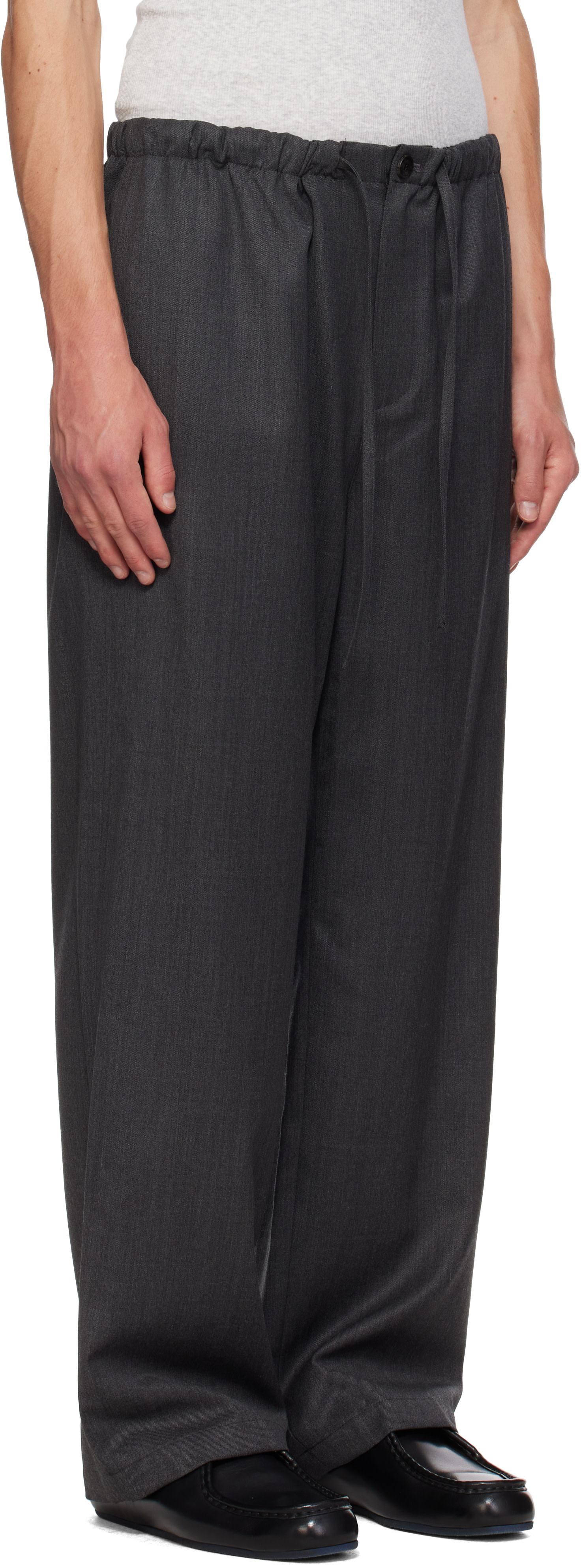LE17SEPTEMBRE - Gray Elasticized Easy Trousers