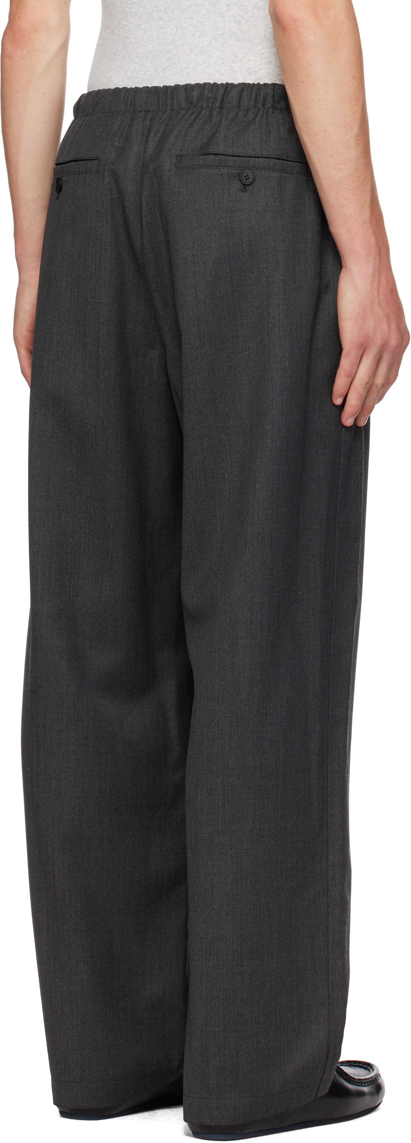 LE17SEPTEMBRE - Gray Elasticized Easy Trousers