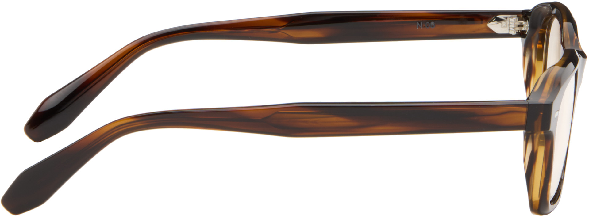 Oliver Peoples - 브라운 N.08 안경