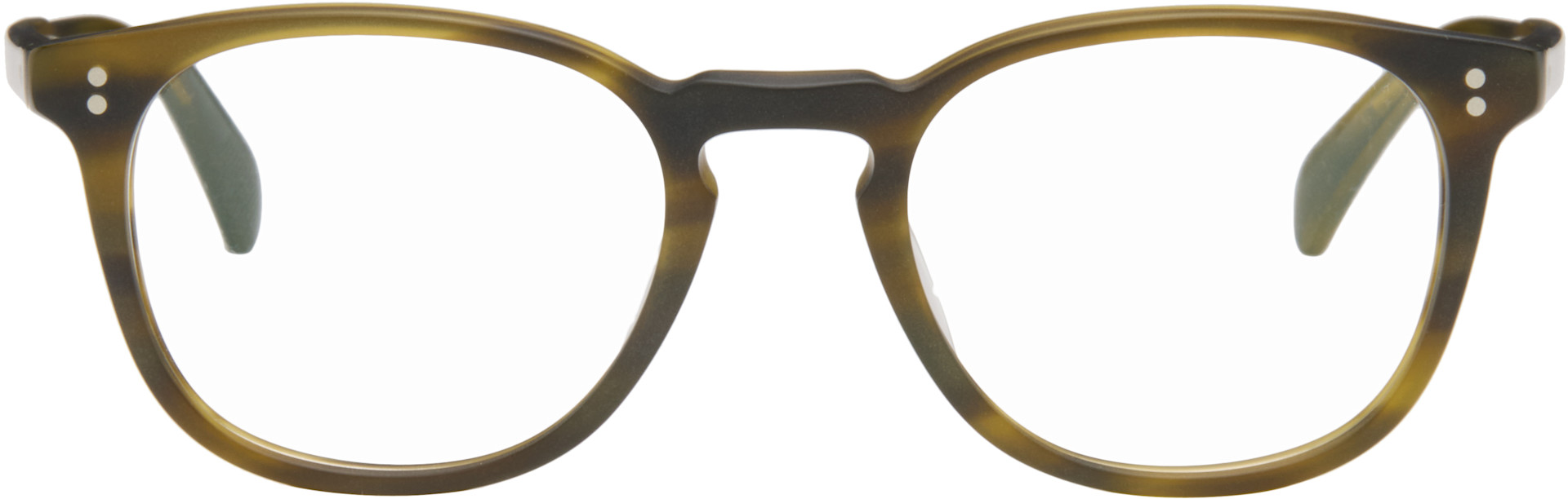 Oliver Peoples: Khaki Finley Esq. Glasses | SSENSE