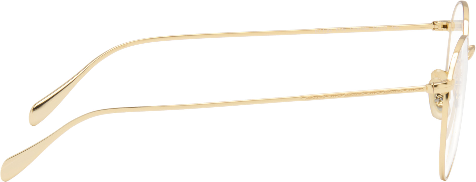 Oliver Peoples - 골드 콜리지 안경