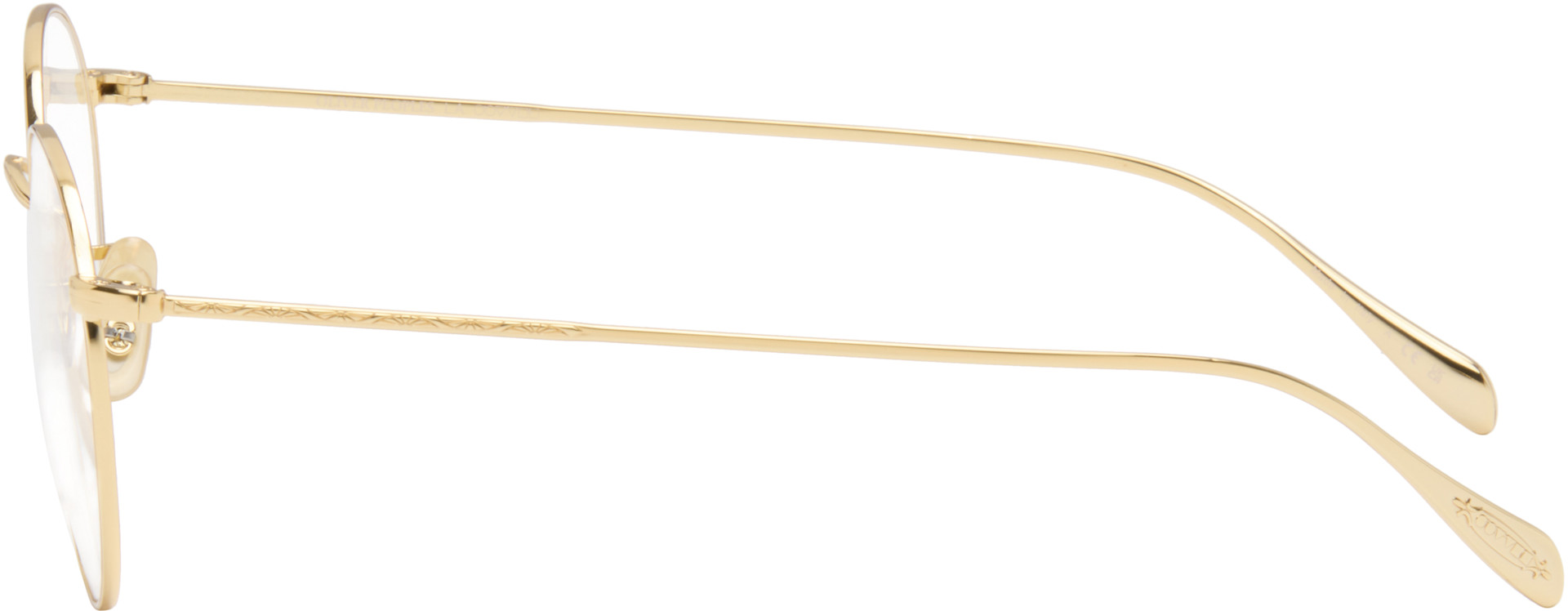 Oliver Peoples - 골드 콜리지 안경
