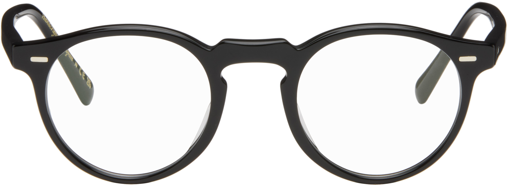 Oliver Peoples - 블랙 그레고리 펙 안경