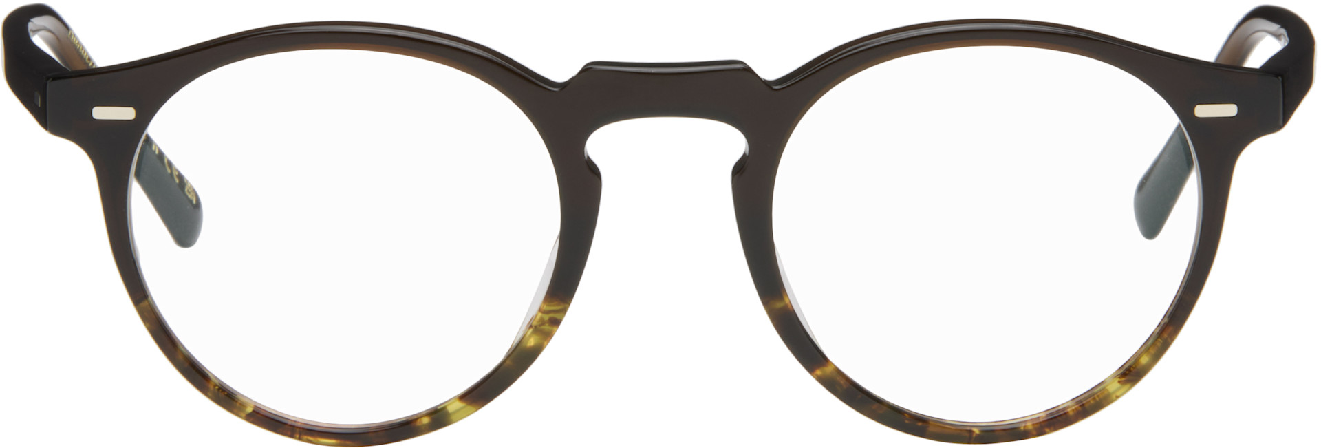 Oliver Peoples - 브라운 그레고리 펙 안경