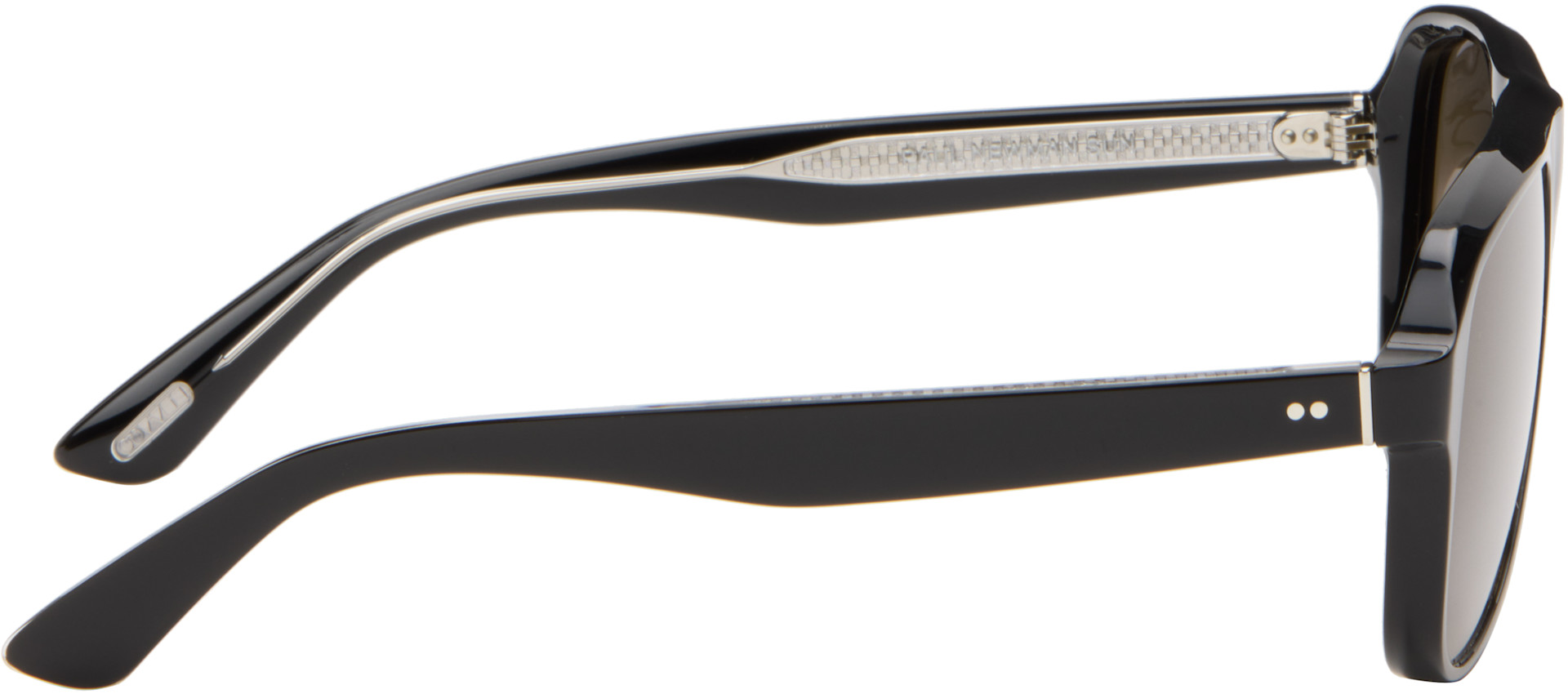 Oliver Peoples: ブラック Paul Newman サングラス | SSENSE 日本